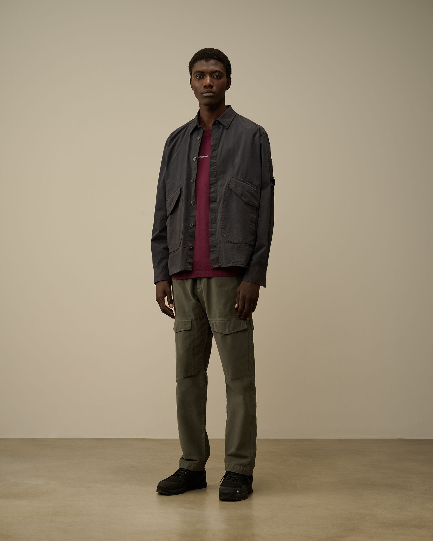 C.P. Company Microreps Diamond Peach Overshirt | REVERSIBLE