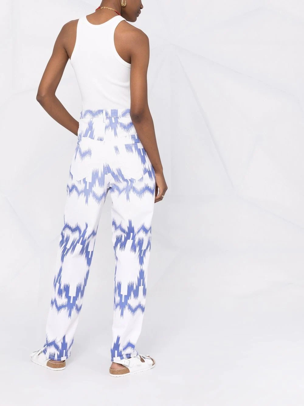 Corfy patterned balloon-leg jeans - 6