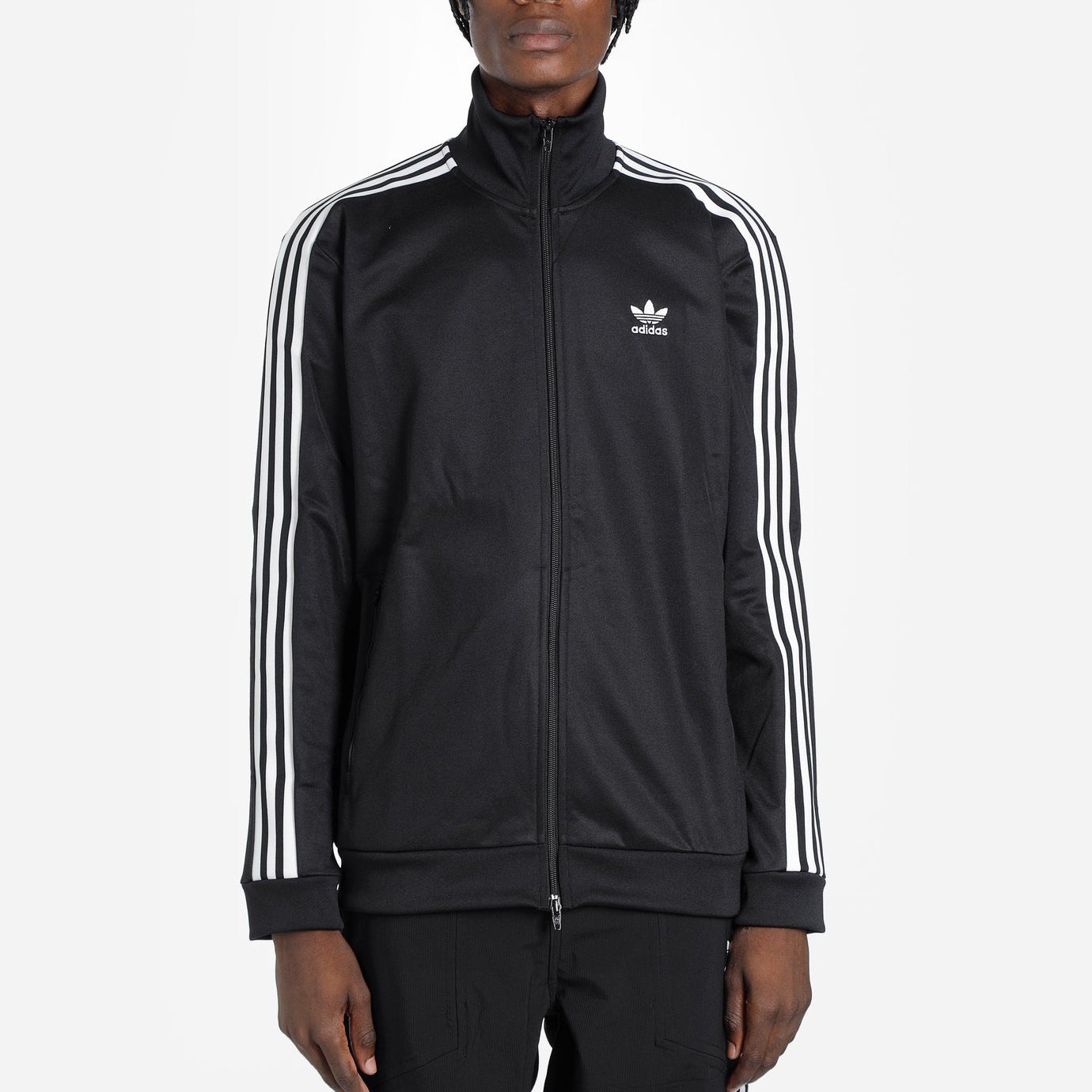 adidas originals logo Long Sleeves Sports Jacket Black CW1250 - 2