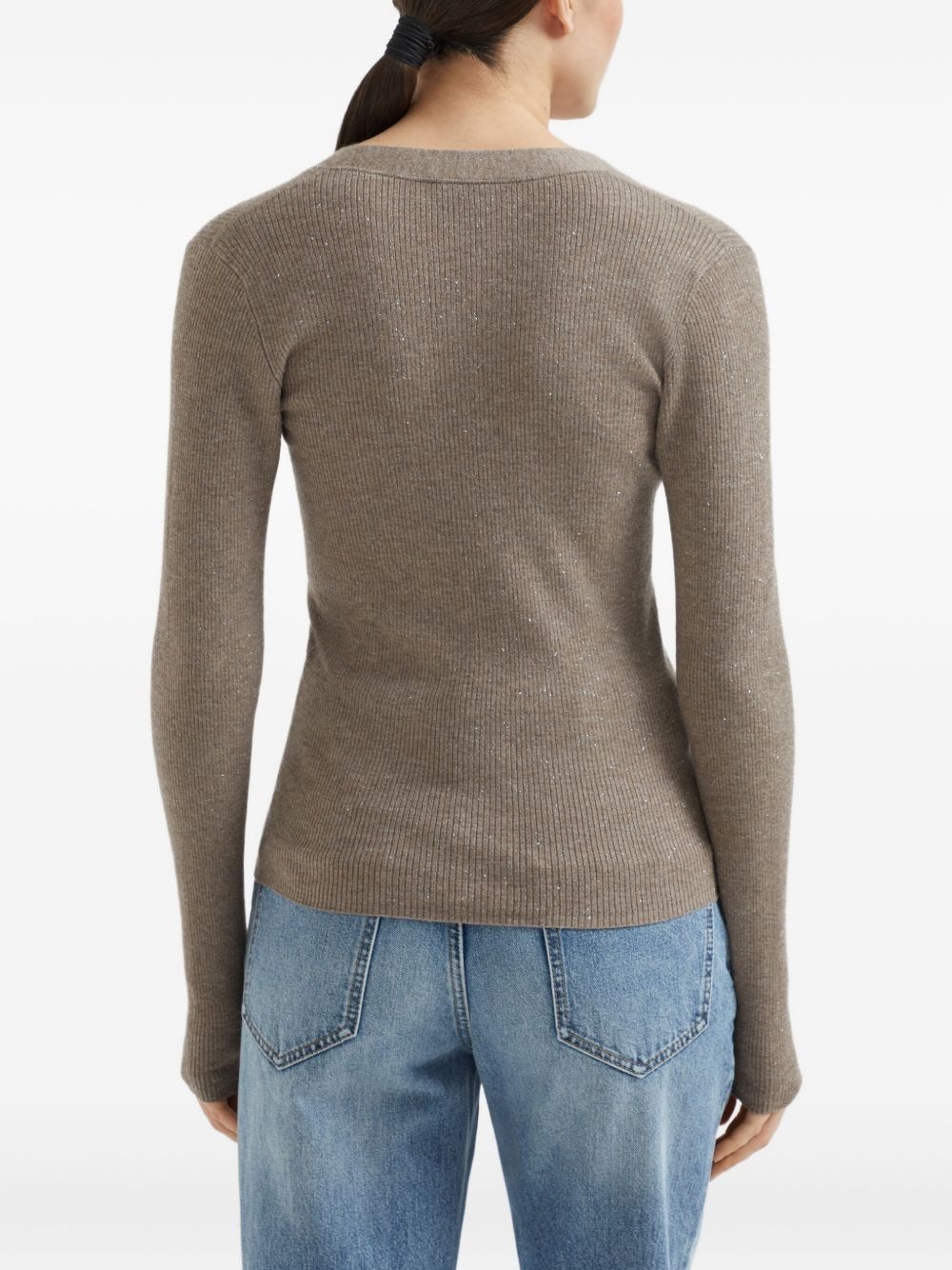 V-neck cardigan - 4