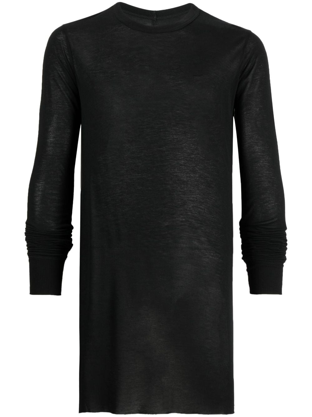 long-sleeved marl-knit T-shirt - 1