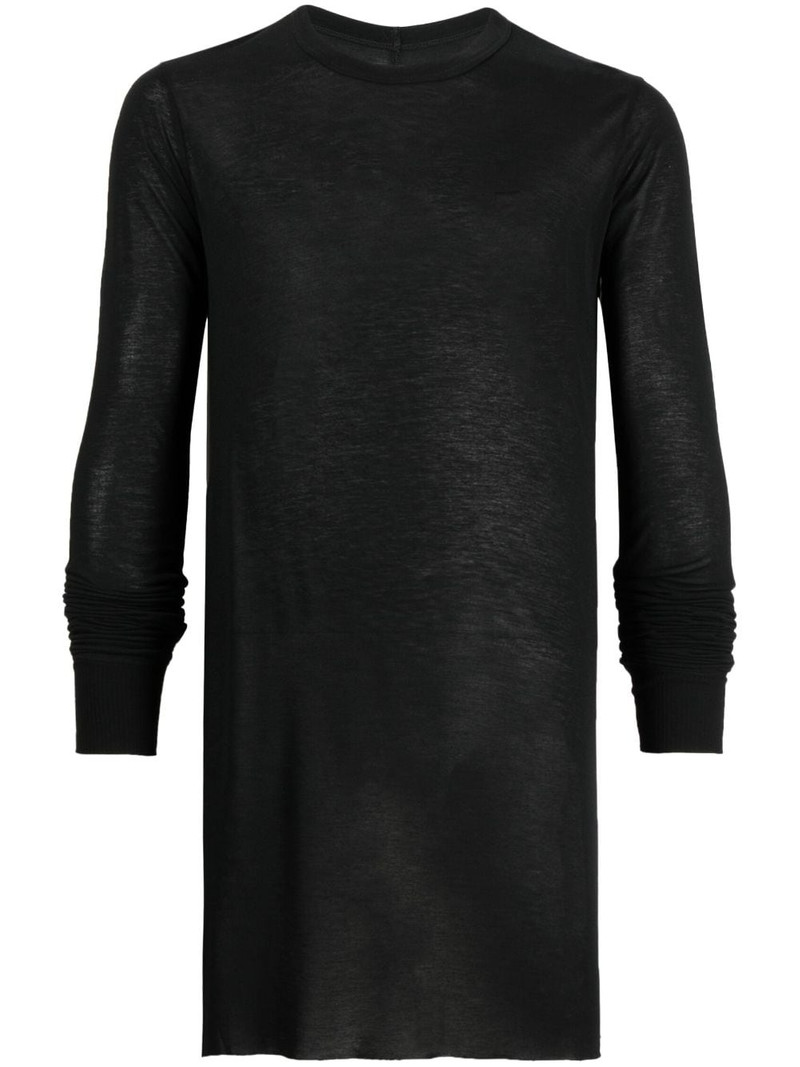 long-sleeved marl-knit T-shirt 1