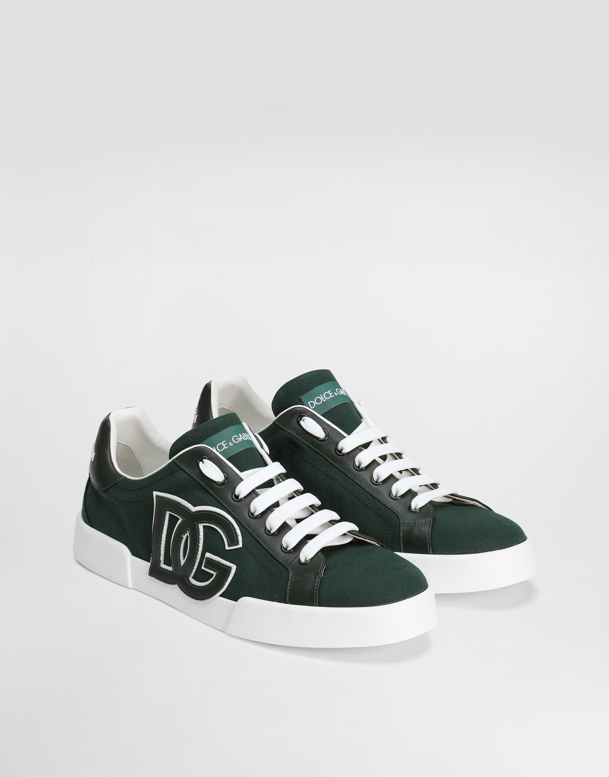Portofino light strobel sneakers in canvas and calfskin - 2