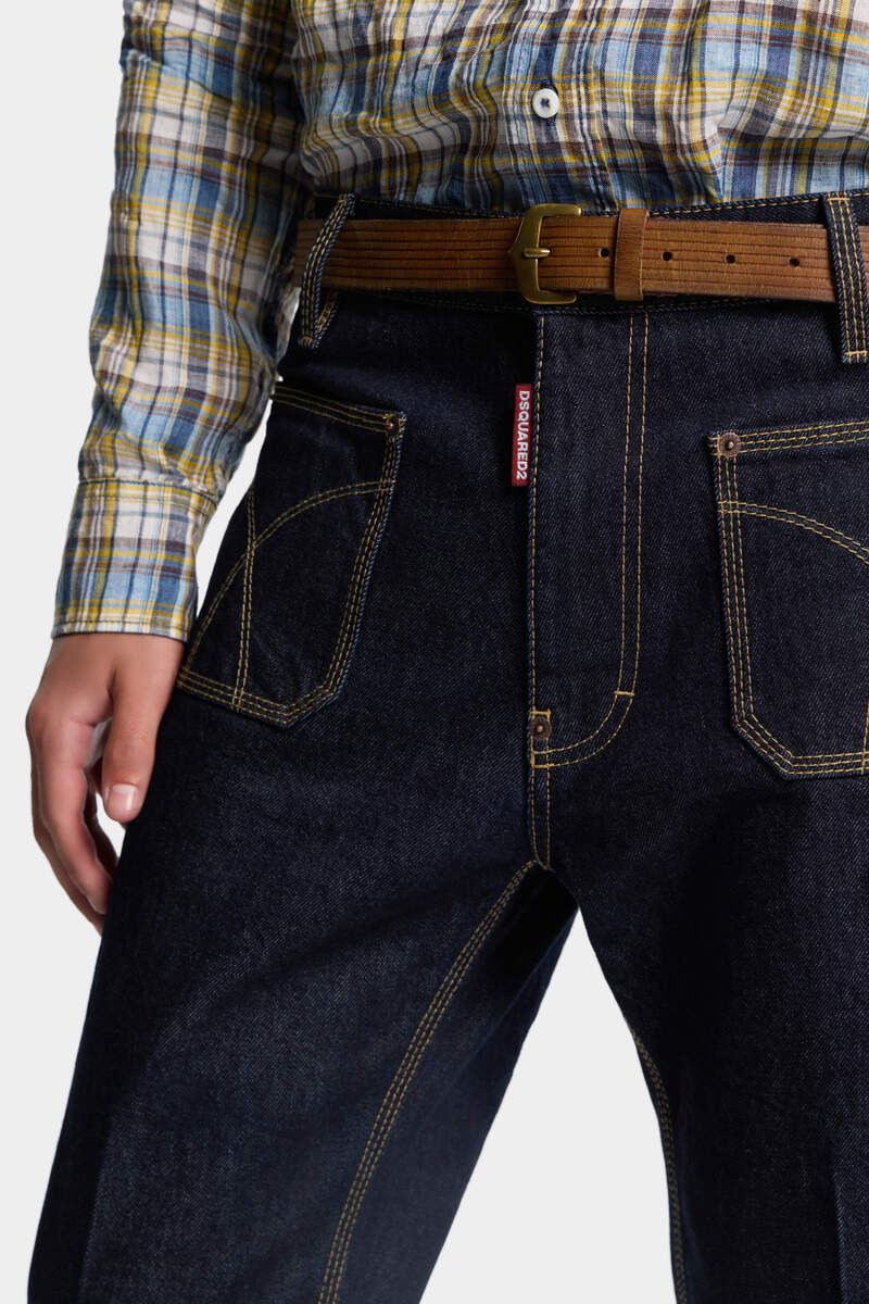 DARK WASH SEXY 70'S PANT 5