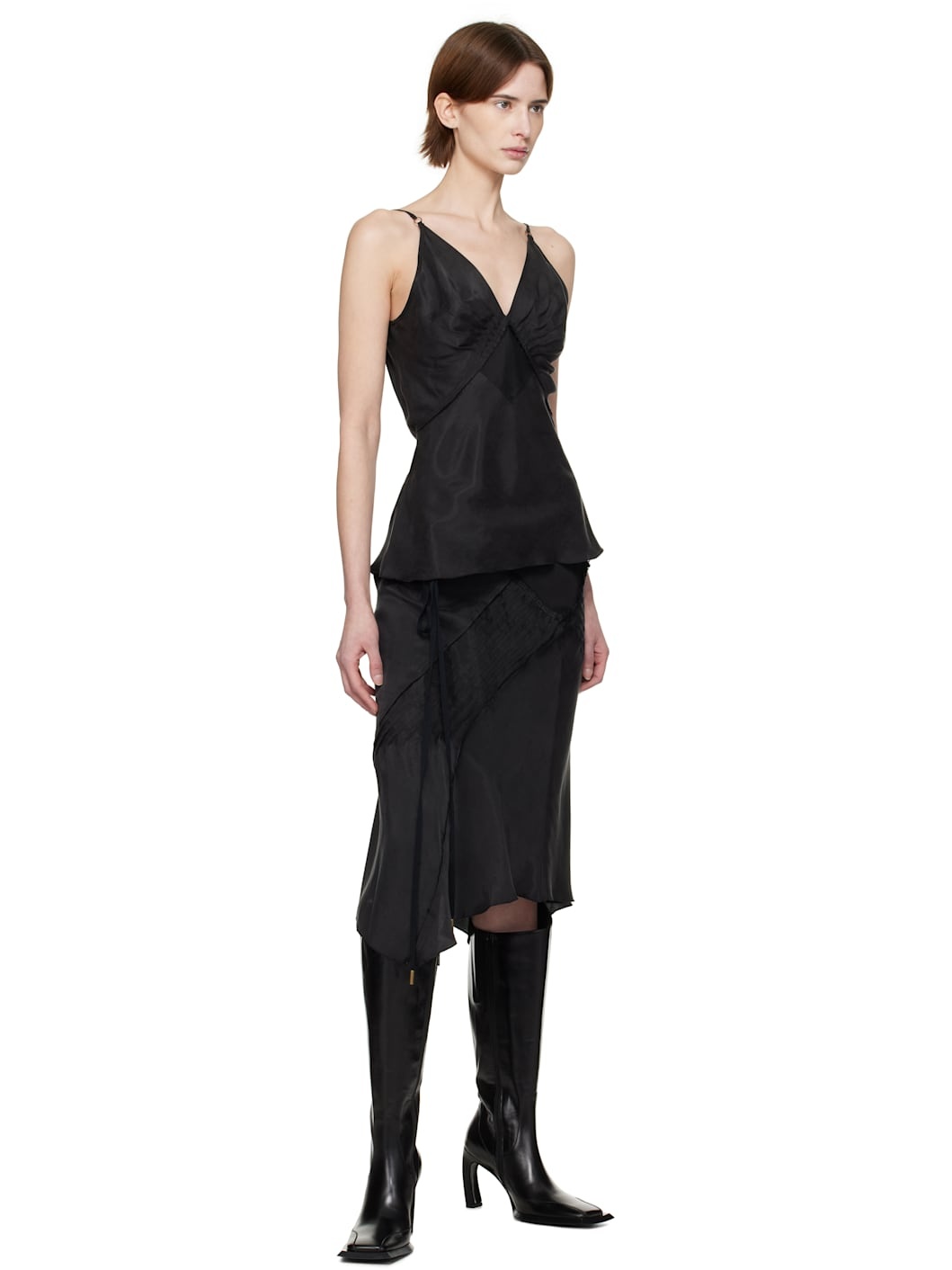 Black Elisir Slip Tank Top - 4