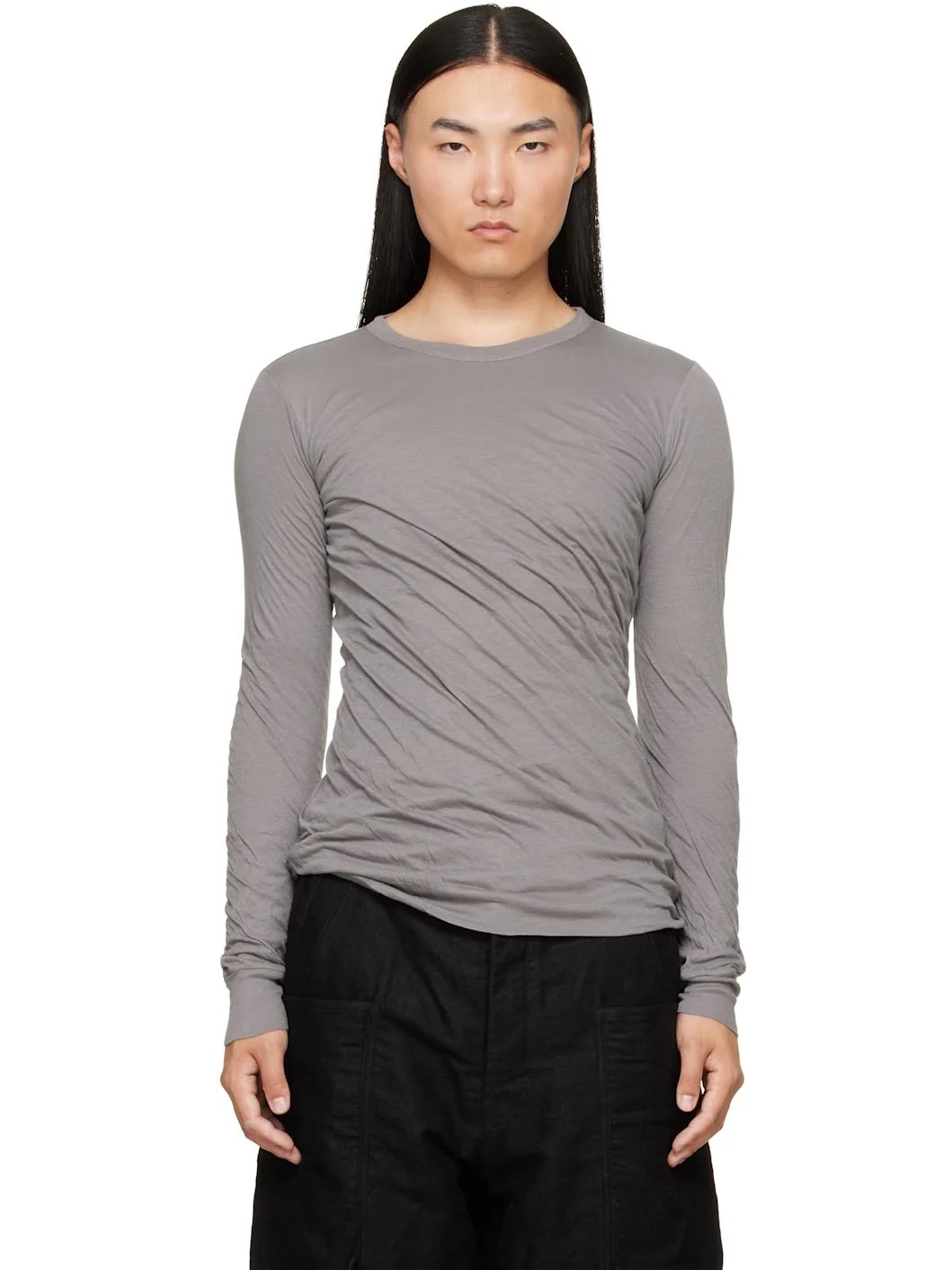 Gray Tower Double LS T-shirt - 1