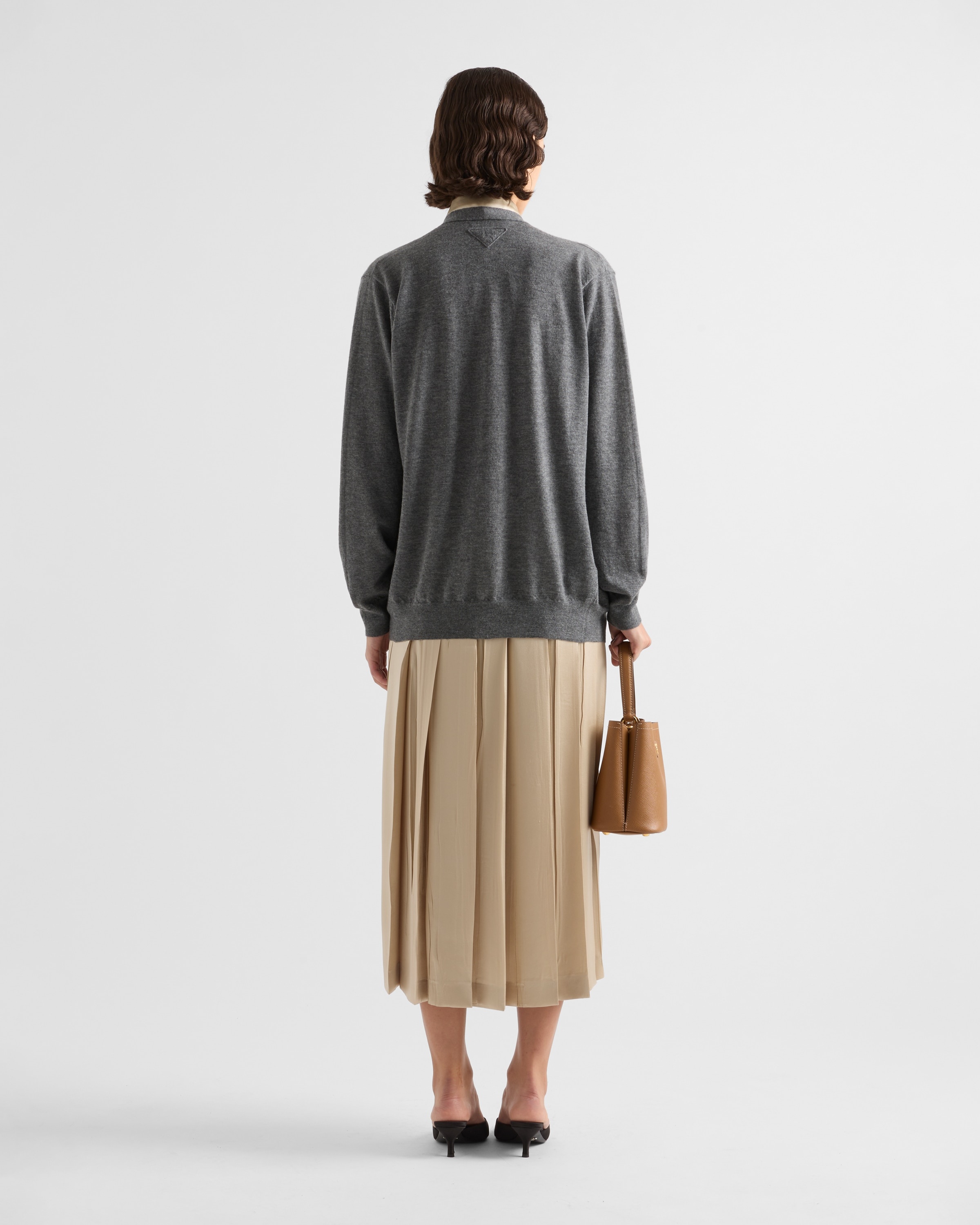 Satin crepe skirt - 5