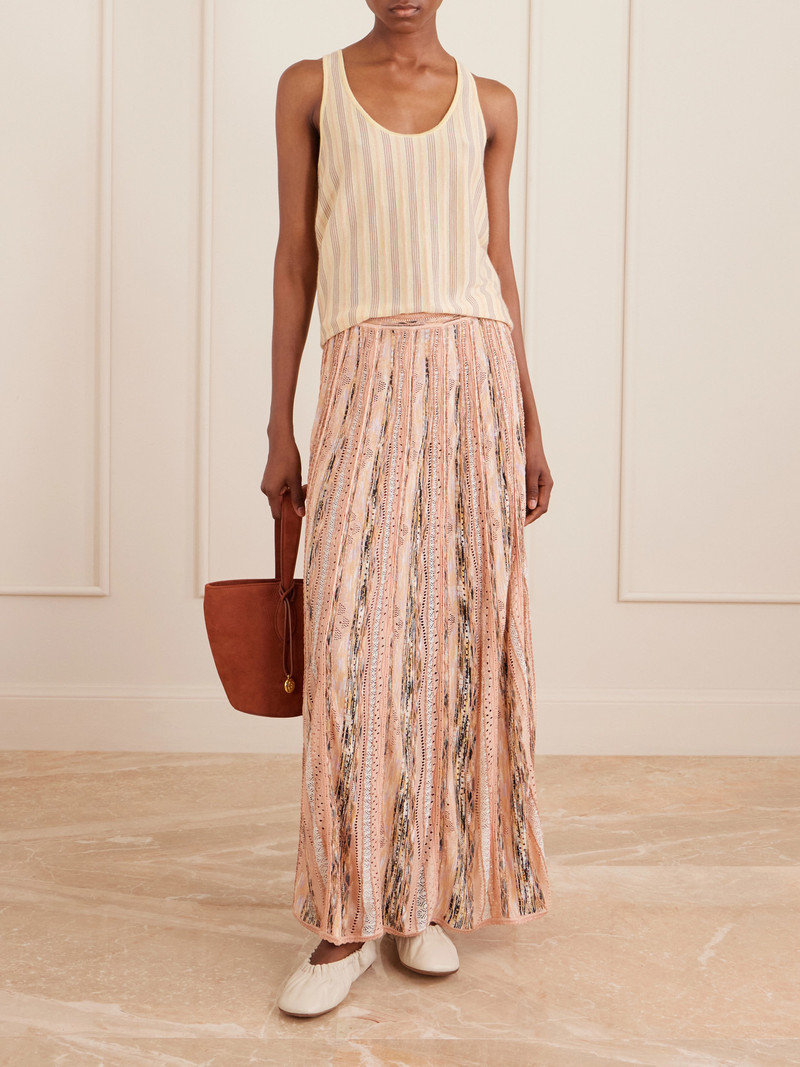 ULLA JOHNSON Clio Knitted Midi Skirt outlook