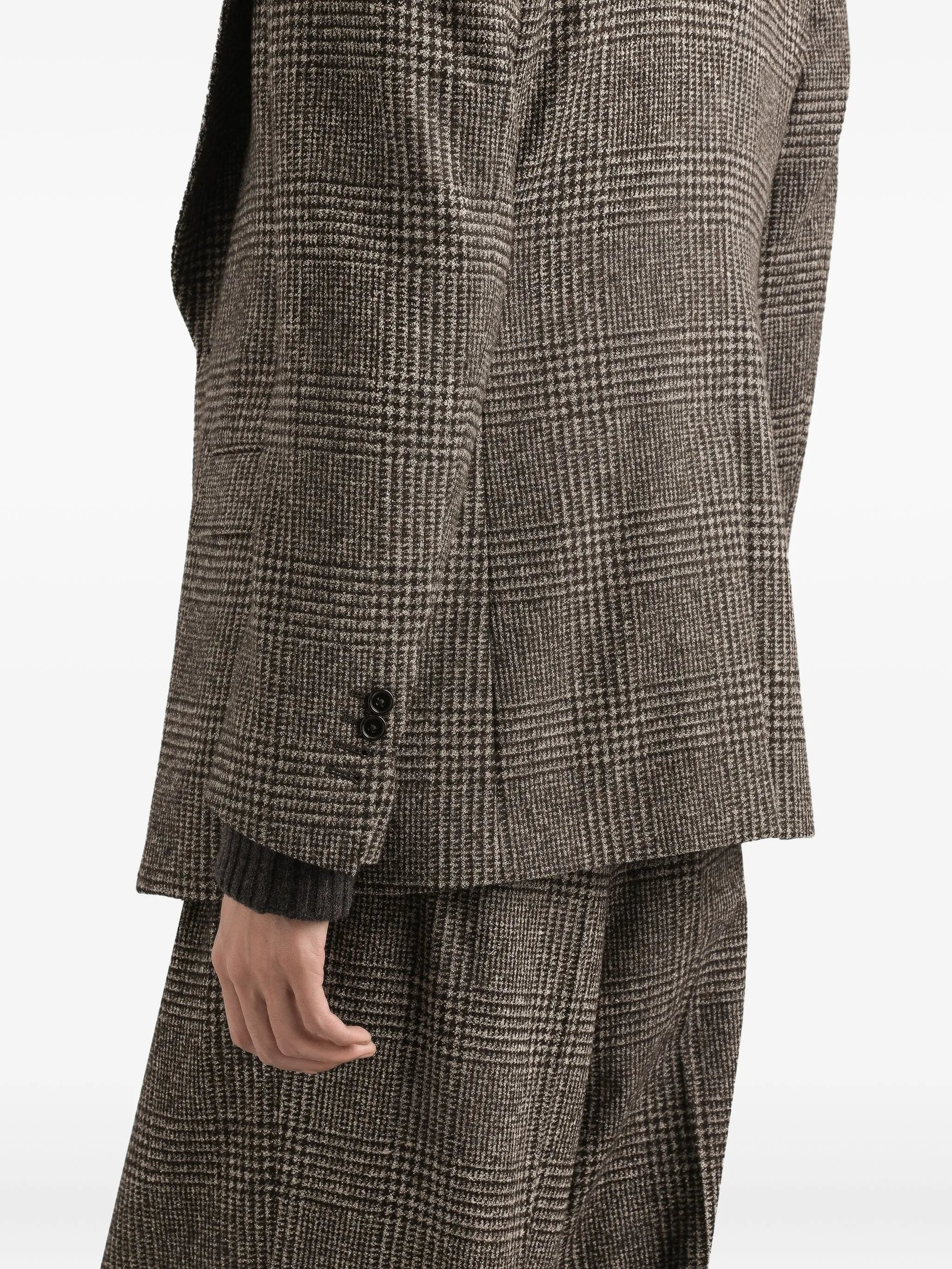 Dolce & Gabbana Check-pattern Buttoned-up Blazer - 2