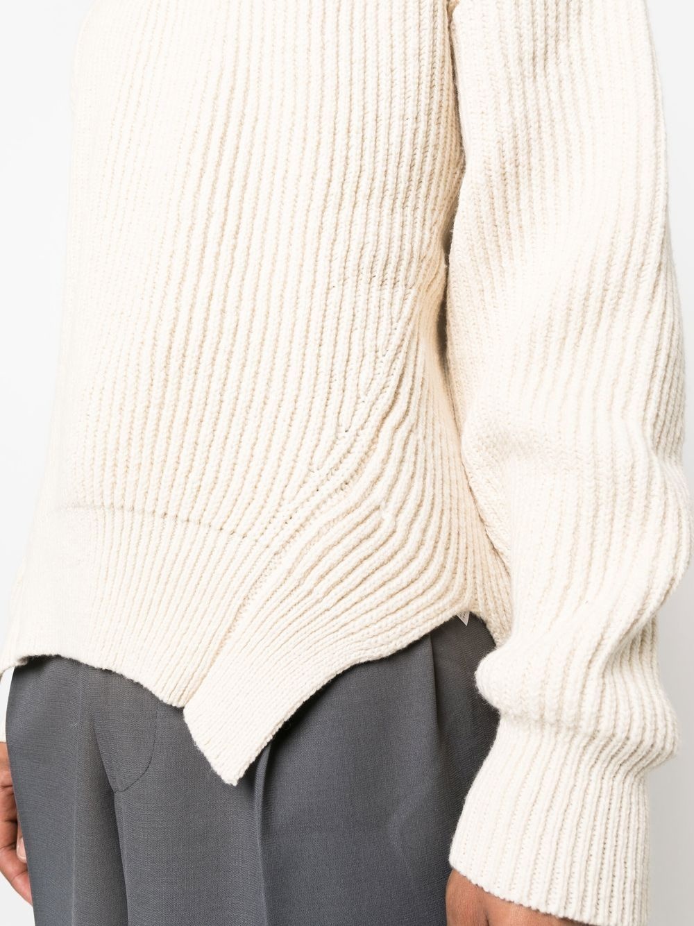 ribbed knit jumper - 5