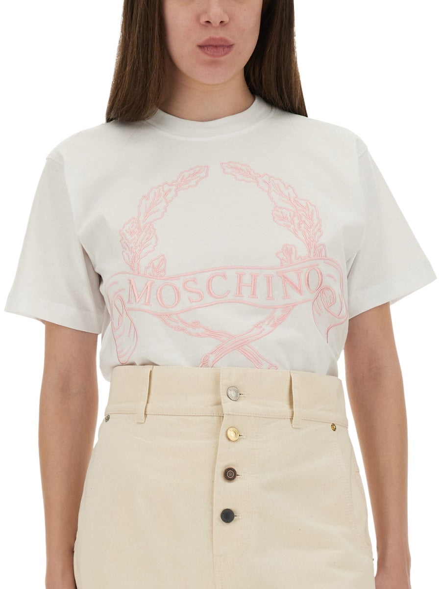 Moschino Women T-Shirt With Embroidery - 3