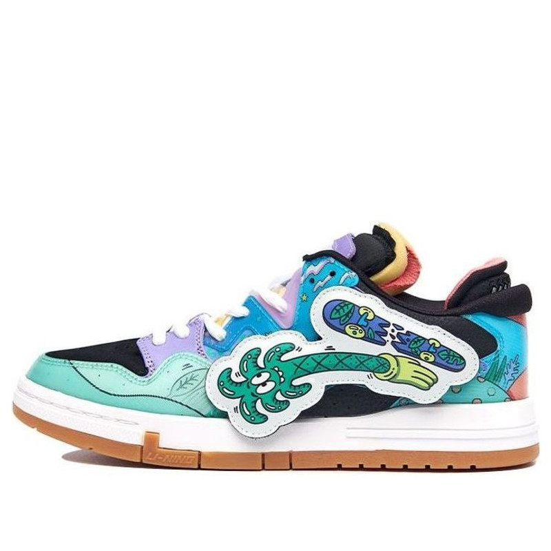 LI-NING x Steven Harrington WEIWU PRO Artist Dual Velcro Patches Blue/Green/Black AECR053-1 - 1