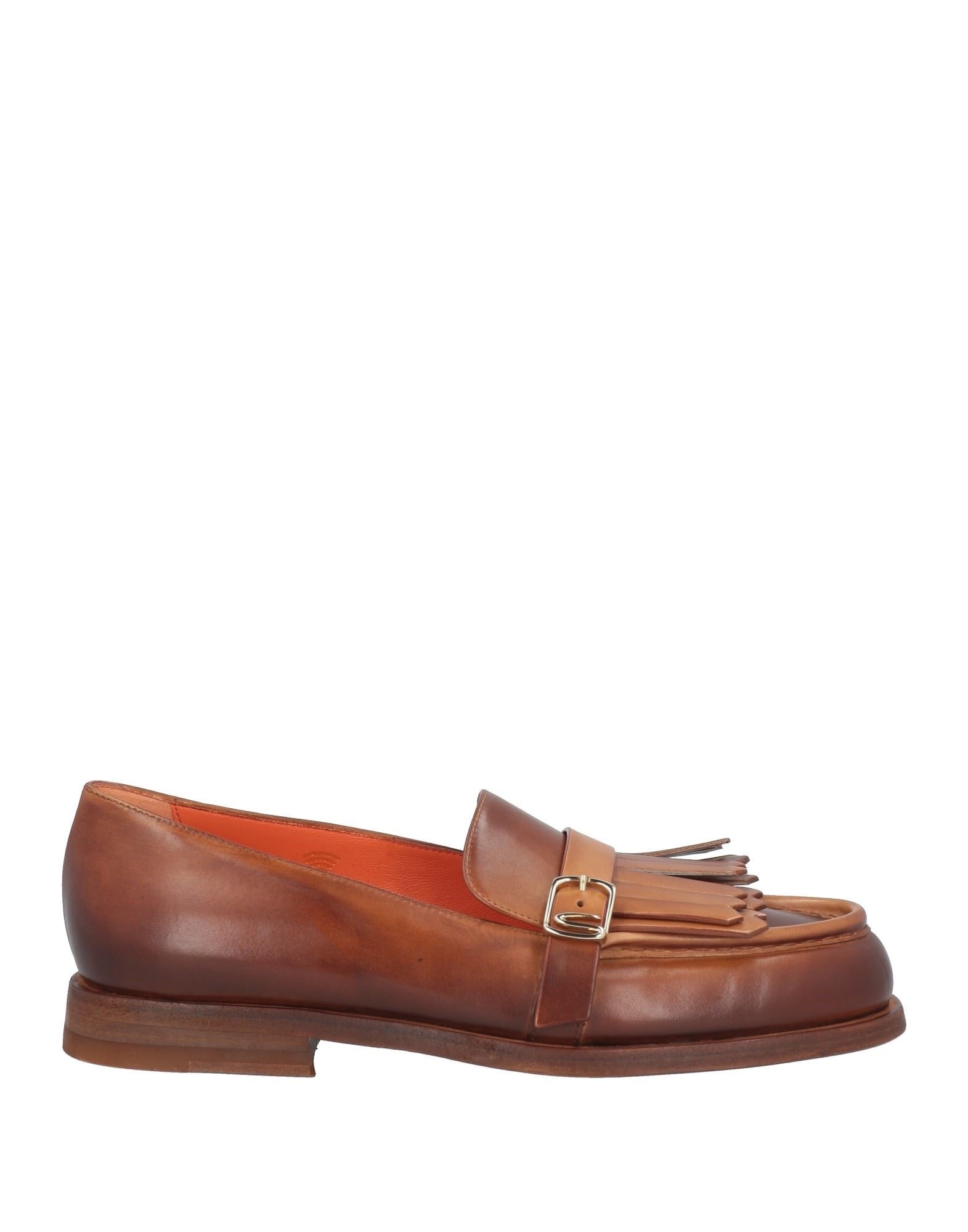 Santoni Brown Women's Loafers yoox REVERSIBLE