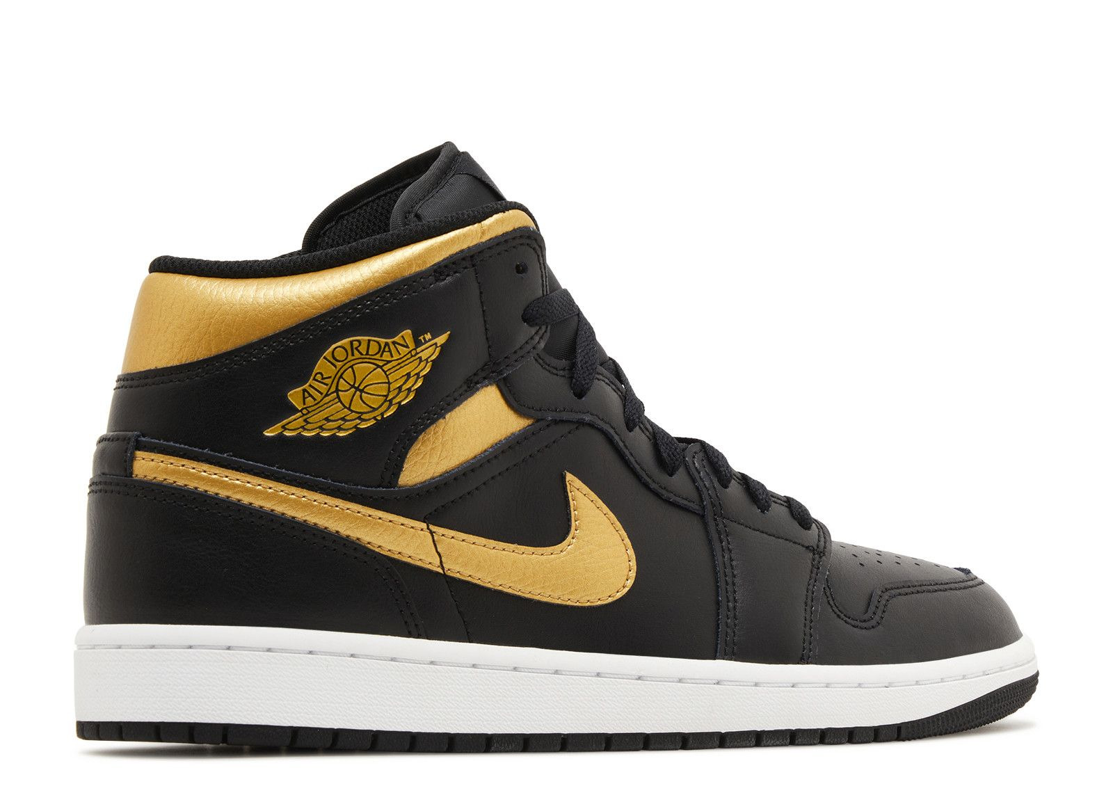 JORDAN 1 MID 'BLACK METALLIC GOLD' - 3