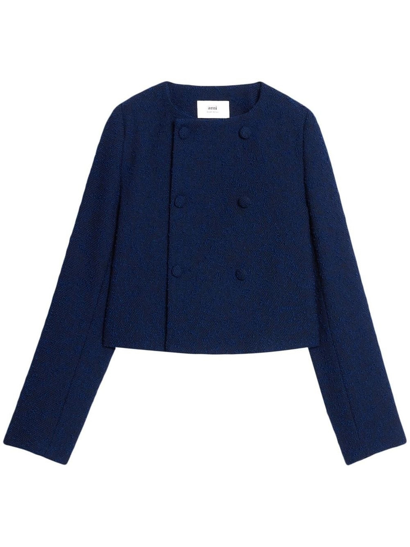 textured cropped jacket 1