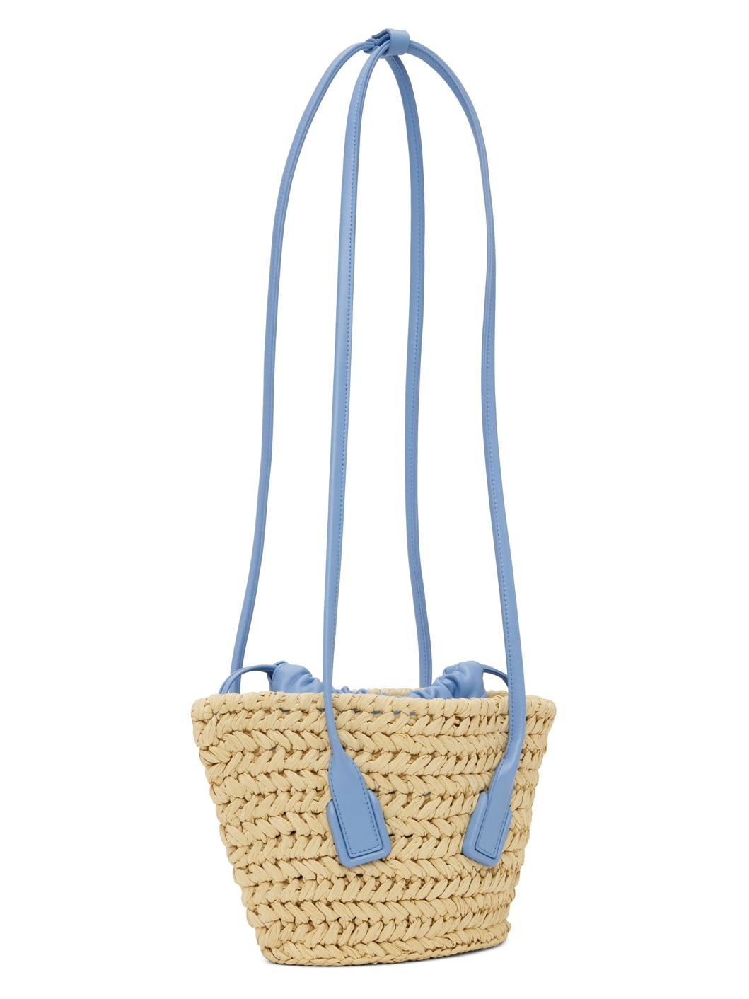 Beige & Blue Small Arco Tote - 2