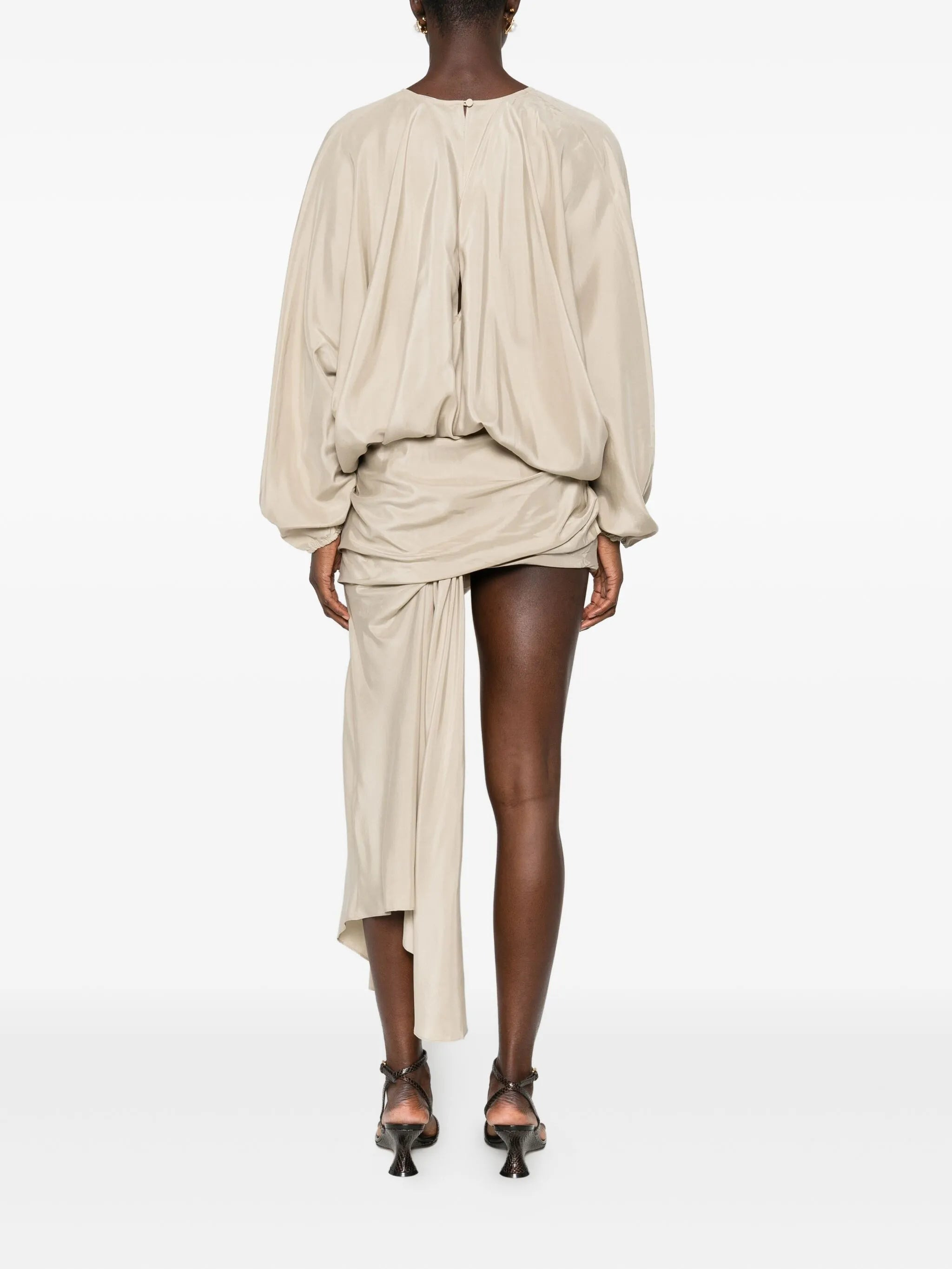 Christopher Esber Draped Silk Dress - 3