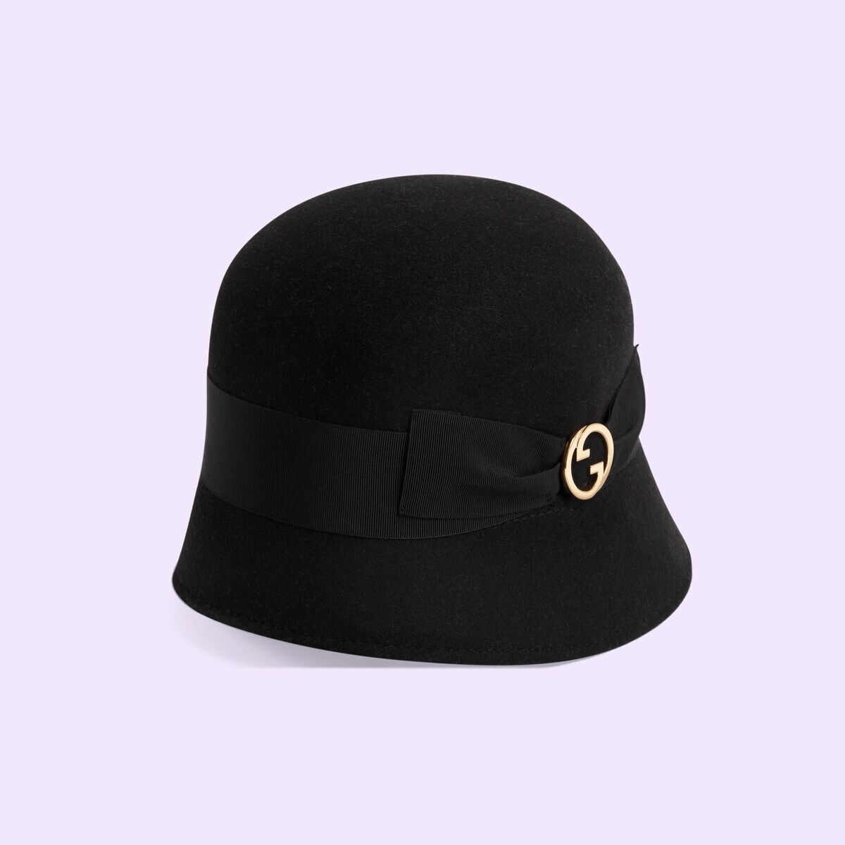 Felt bucket hat with Round Interlocking G - 5