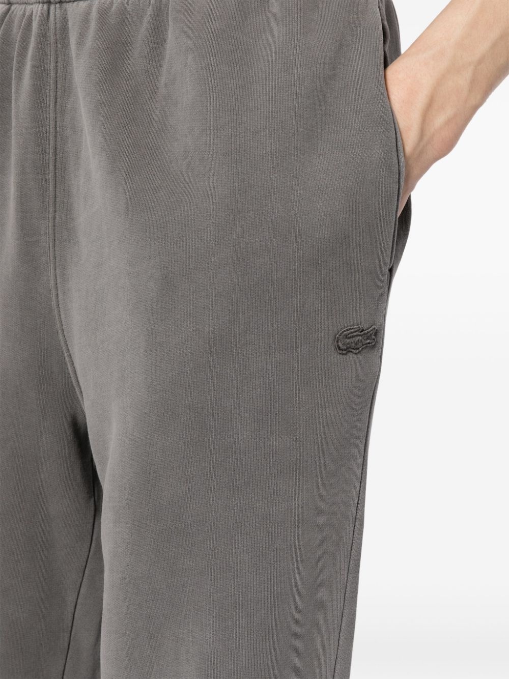 tapered cotton track pants - 8