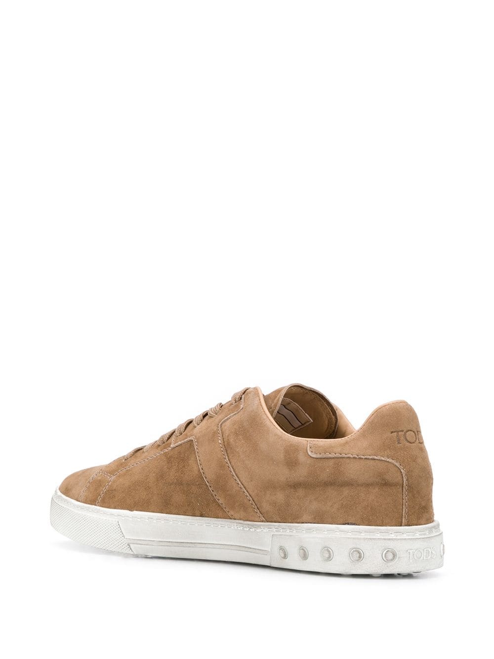 suede lace-up sneakers - 3