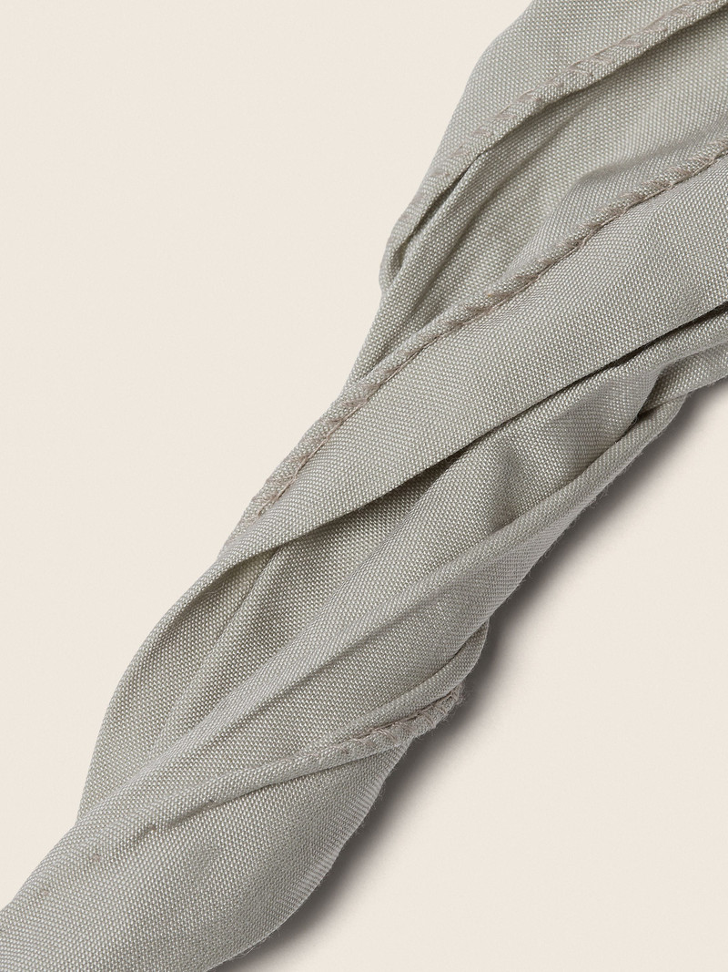ZEGNA LIGHT TAUPE SILK FOULARD outlook