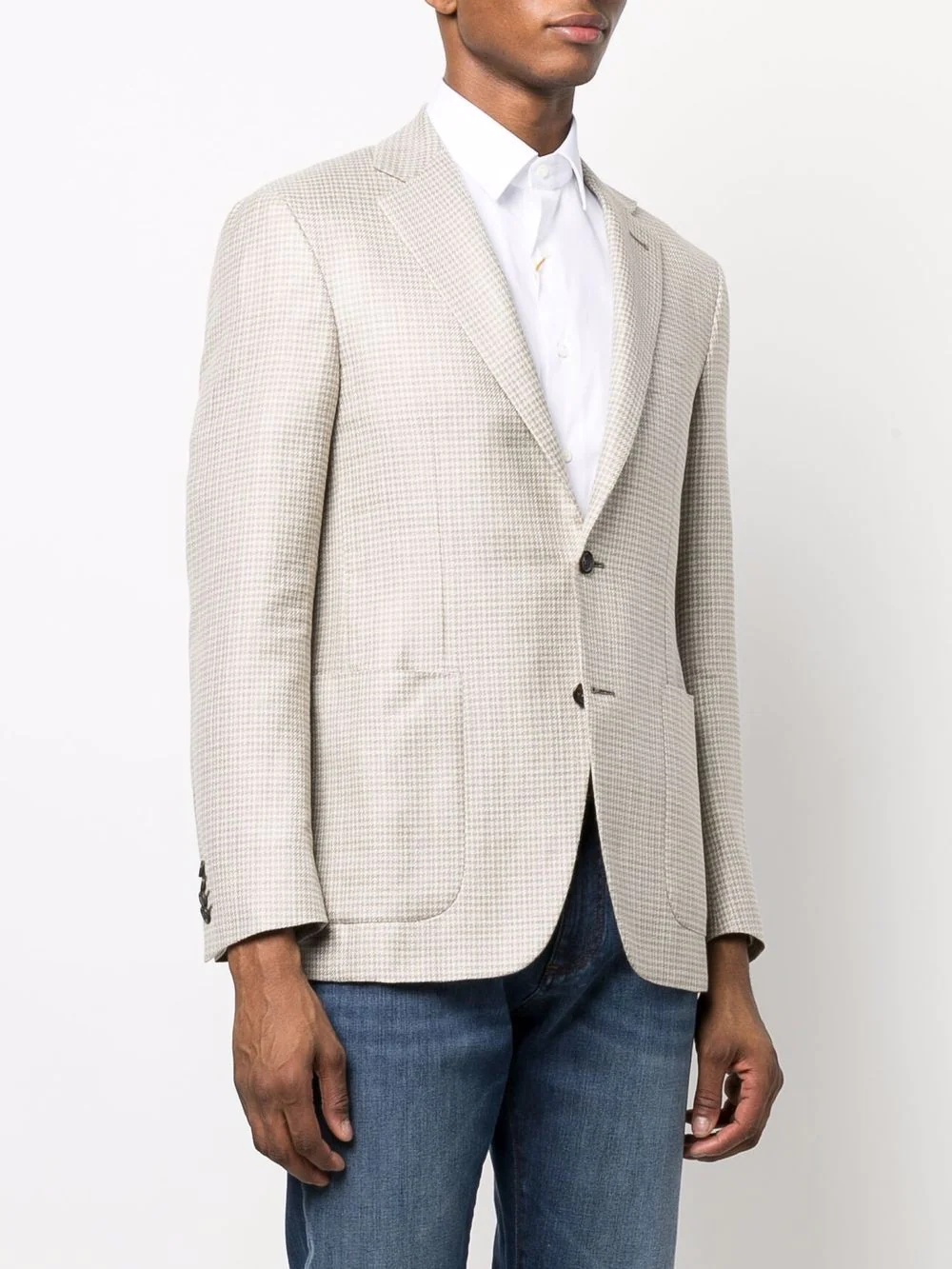 single-breasted fitted blazer - 3