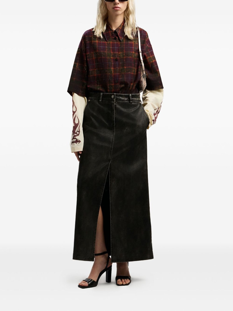 Palm Angels check-flames shirt outlook