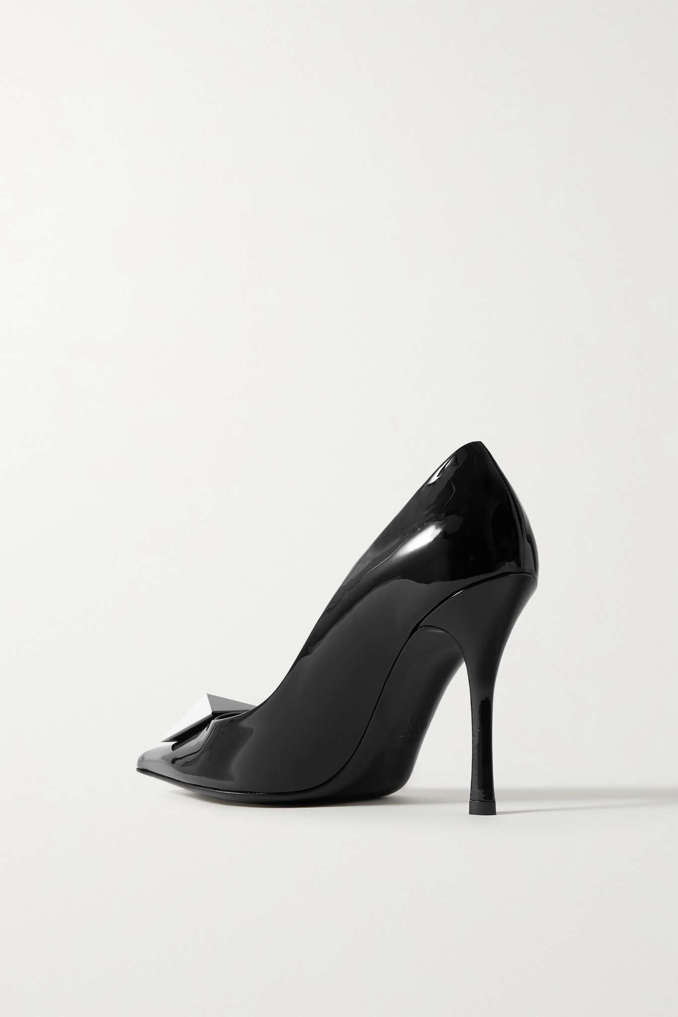 One Stud 100 patent-leather pumps - 3