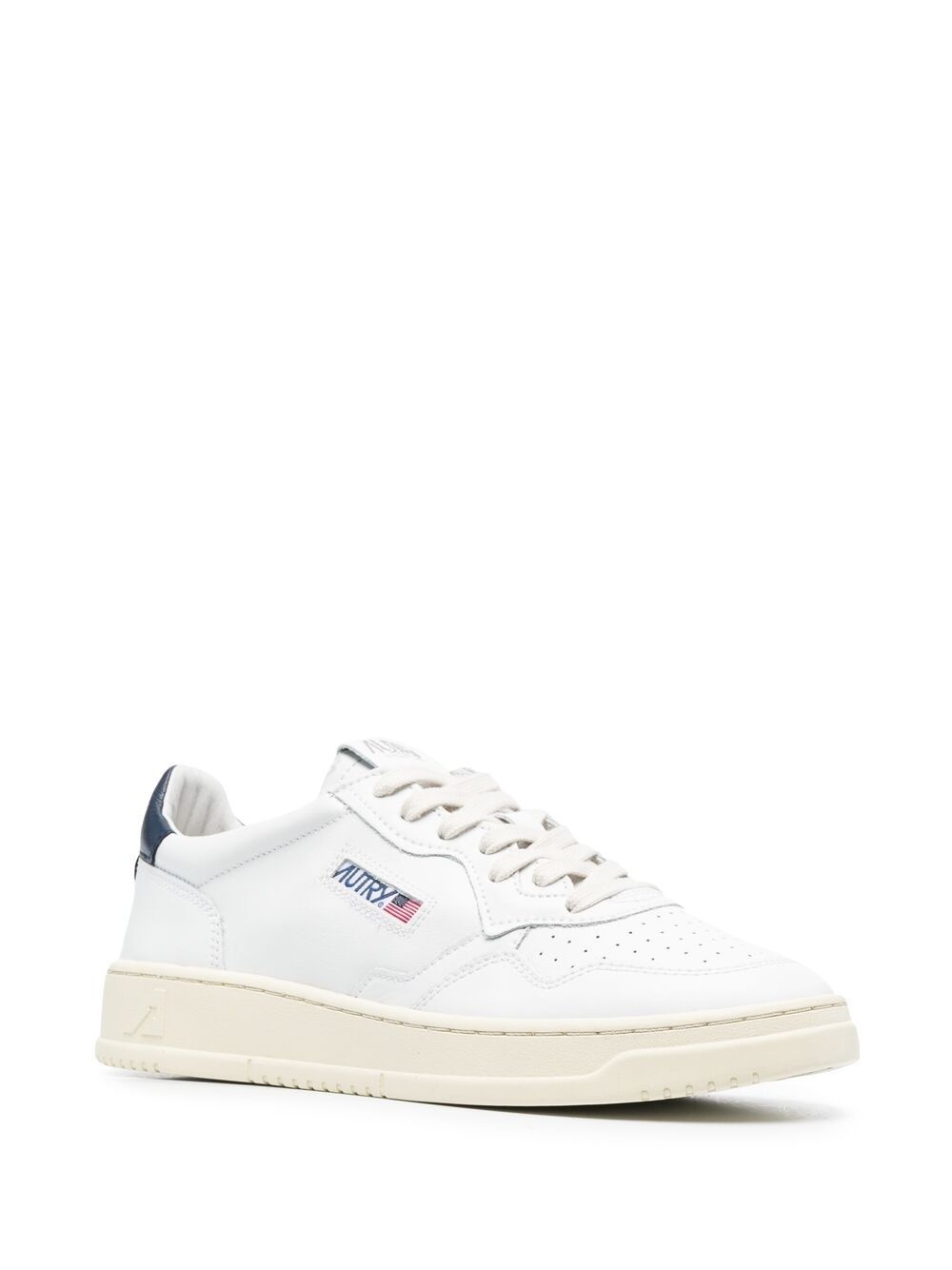 low-top lace-up trainers - 2