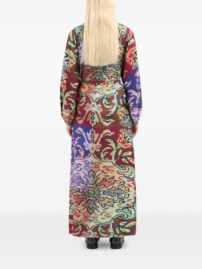 abstract-pattern belted maxi dress 3