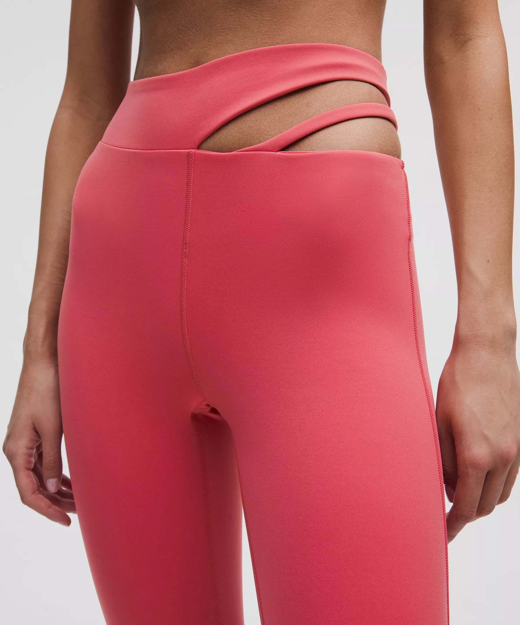 Cut-Out Waist High-Rise Train Tight 25" - 4