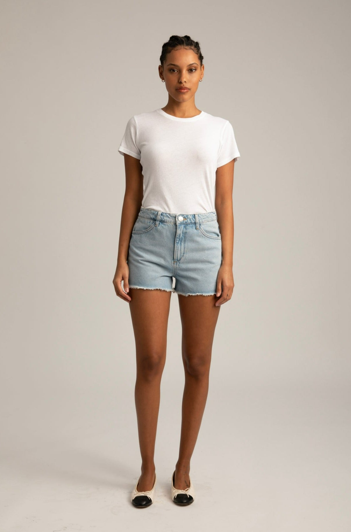 BIANCA DENIM CUT OFF SHORT - 2