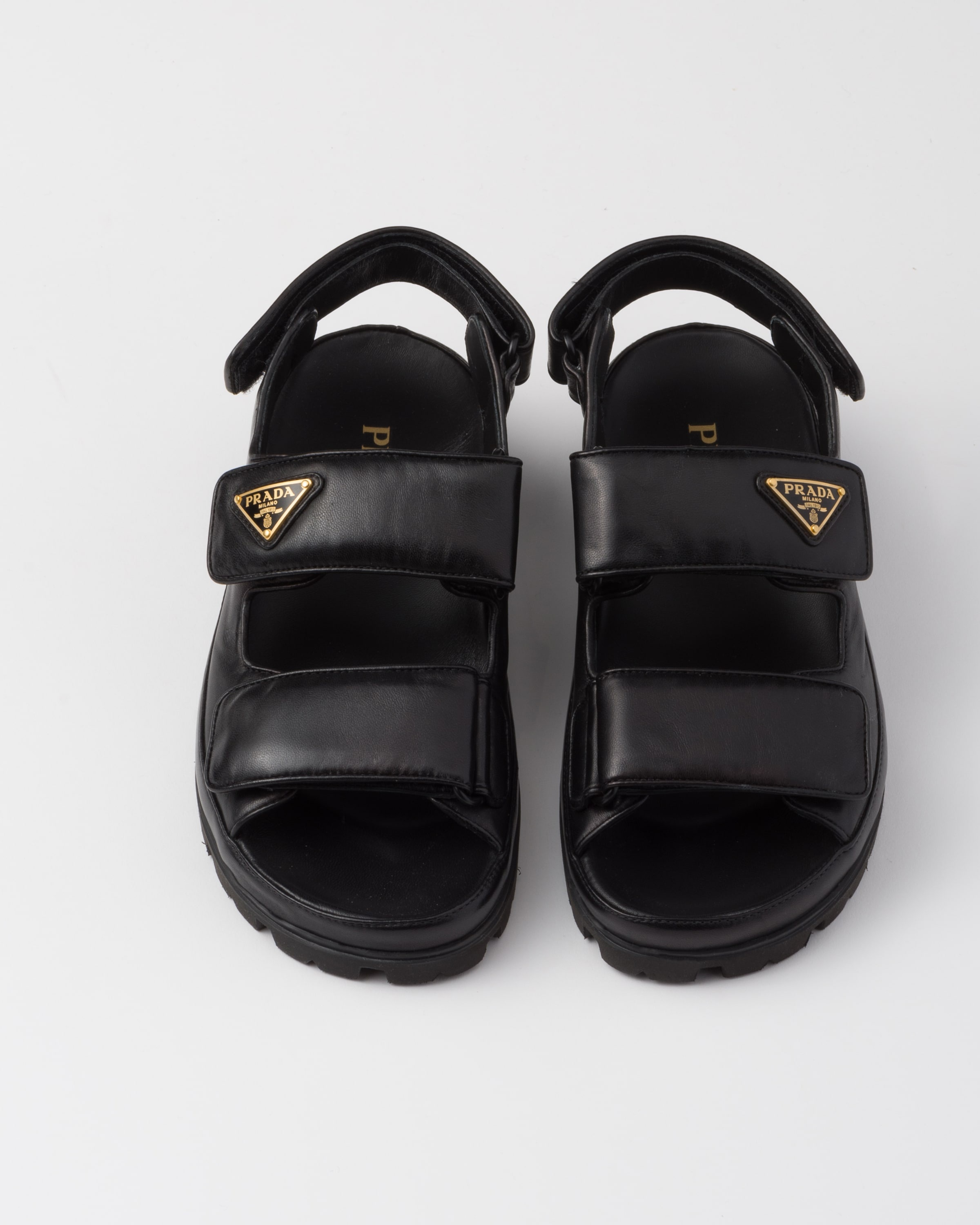 サンダル・ミュール PRADA | Flat nappa leather sandals 1X416N_038_F0002_F_020 Prada Flat nappa leather sandals | REVERSIBLE