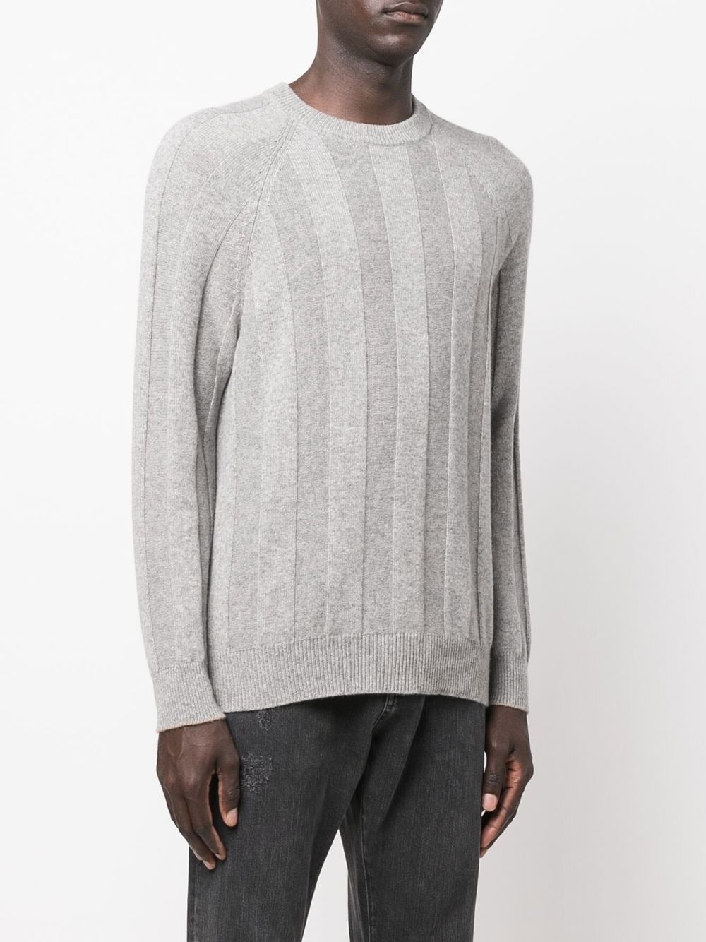 ribbed cashmere jumper - 3