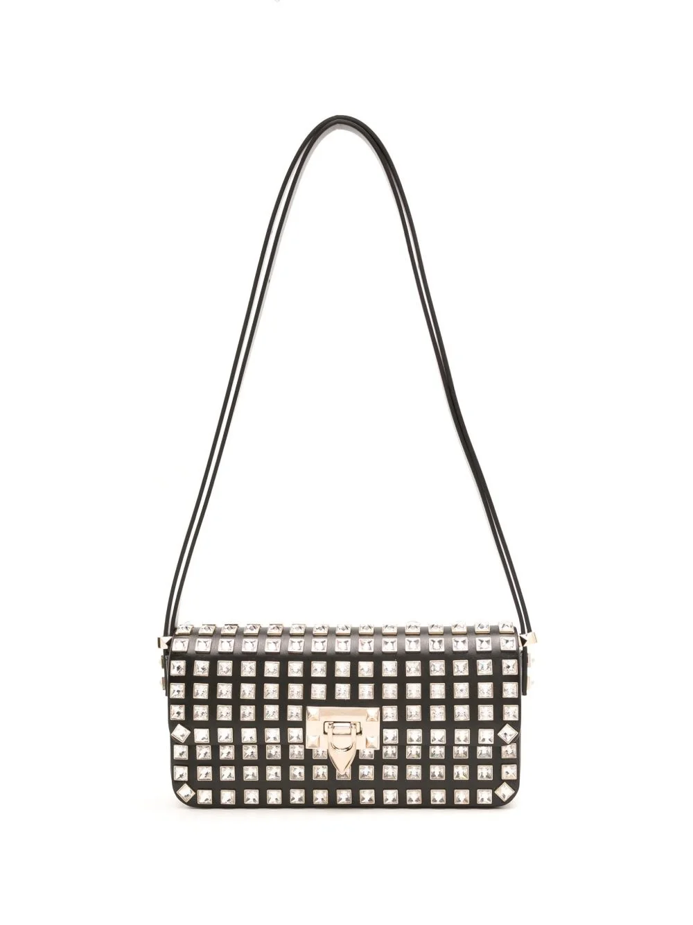 Rockstud E/W leather shoulder bag - 1