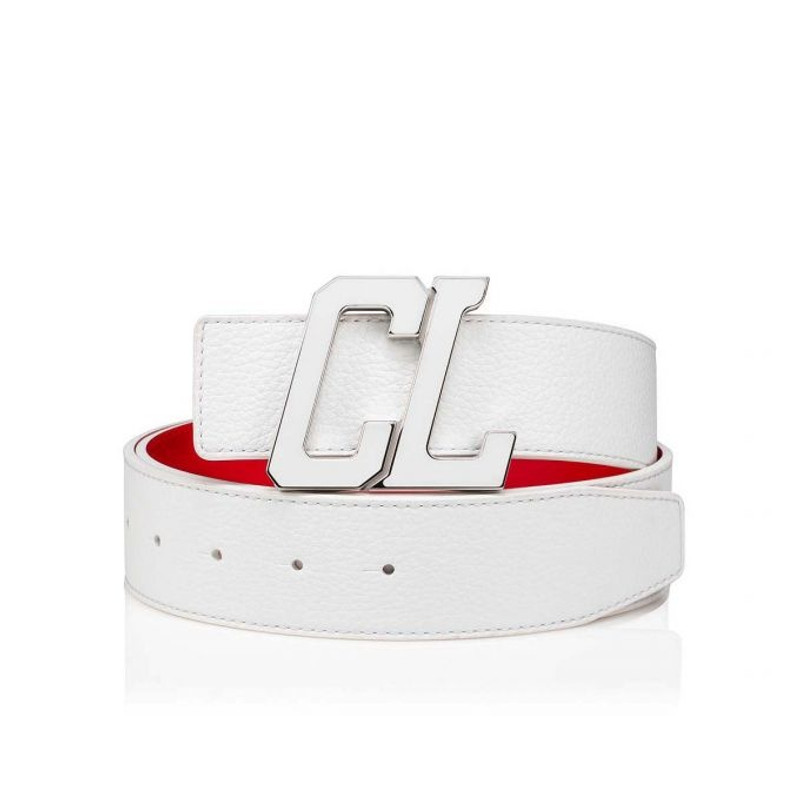 Happy Rui Cl Logo Belt BIANCO/LOUBI/SILVER-BIANCO 1