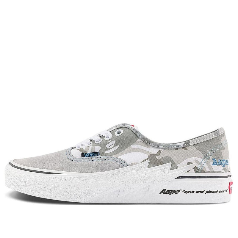 Vans X Aape Authentic Bolt Sneakers 'Grey Blue' VN000BWCY31 - 1