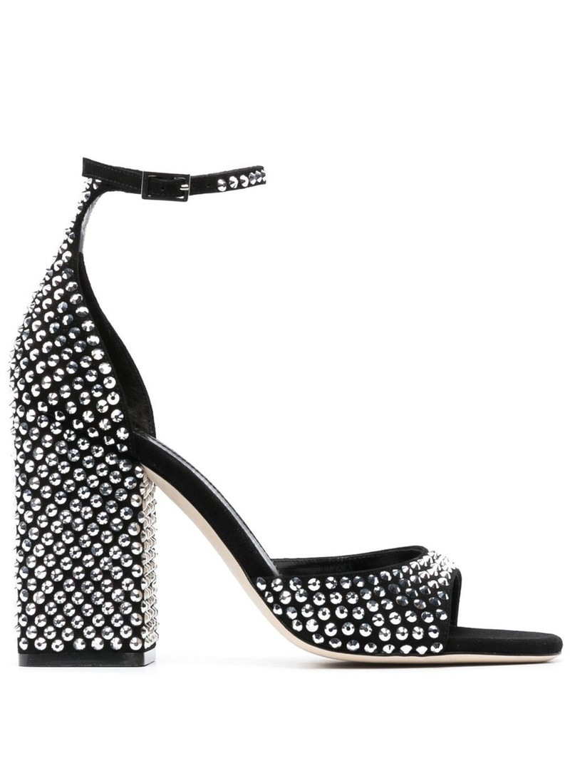 Holly Fiona 100mm suede sandals 1