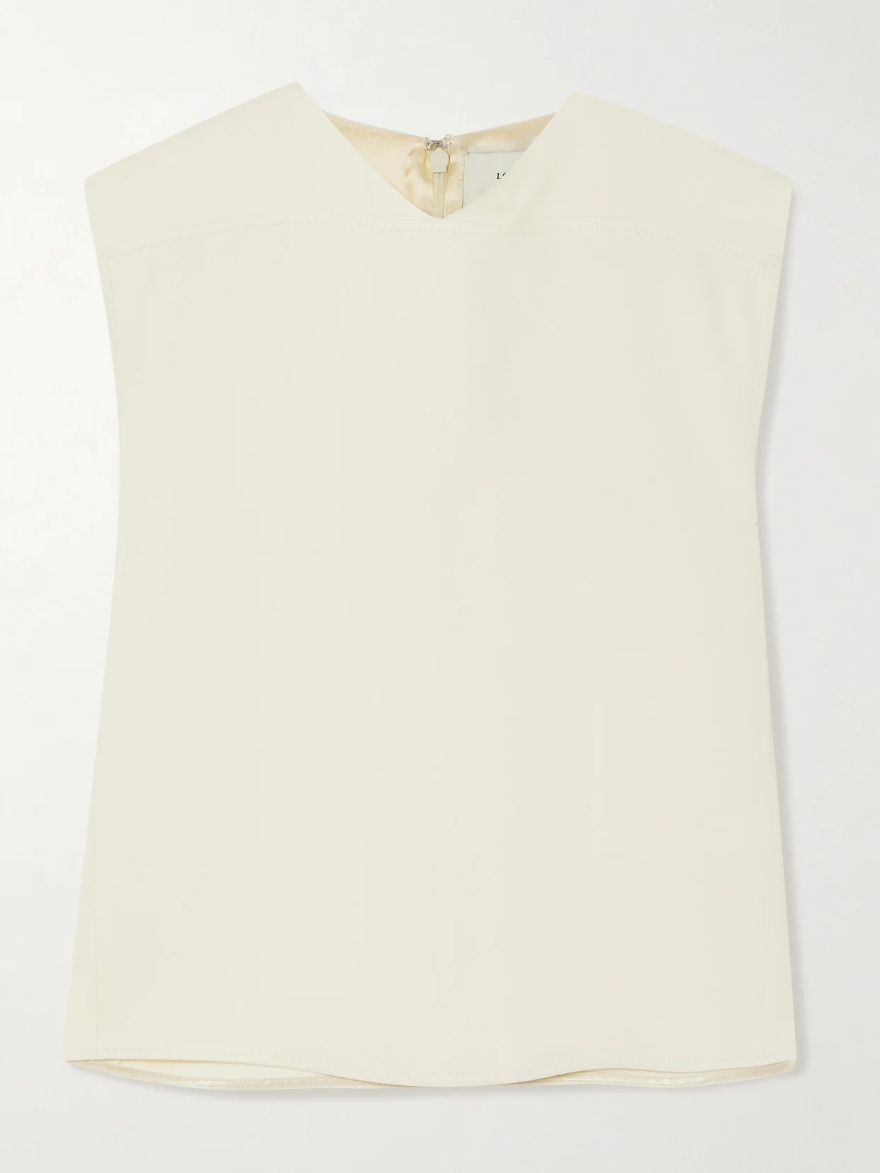 Daika Cropped Twill Tank - 1