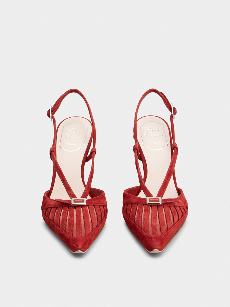 Virgule D'Orsay Pumps in suede 10