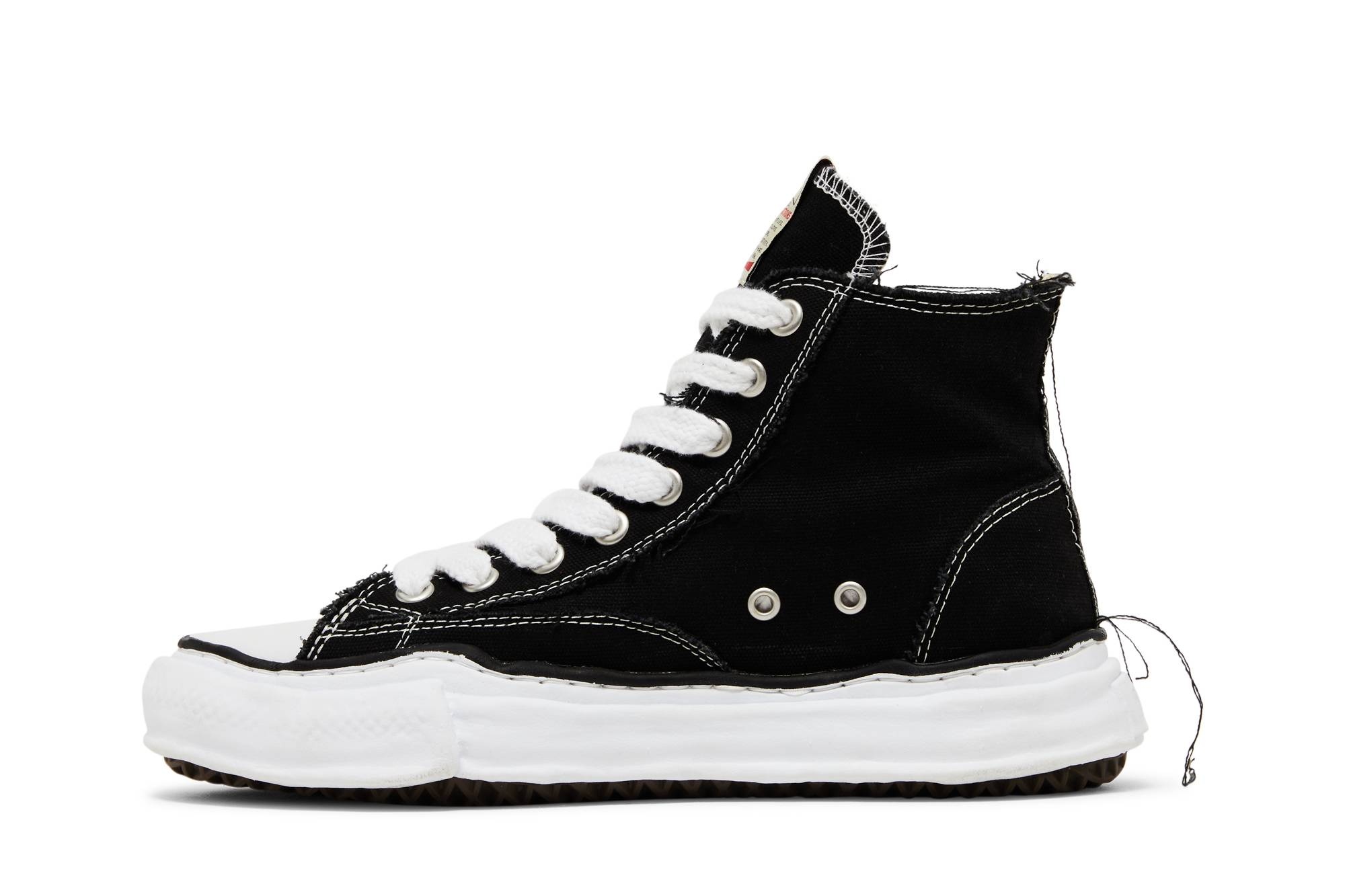 Maison Mihara Yasuhiro Peterson OG Sole Canvas High 'Black White' - 3