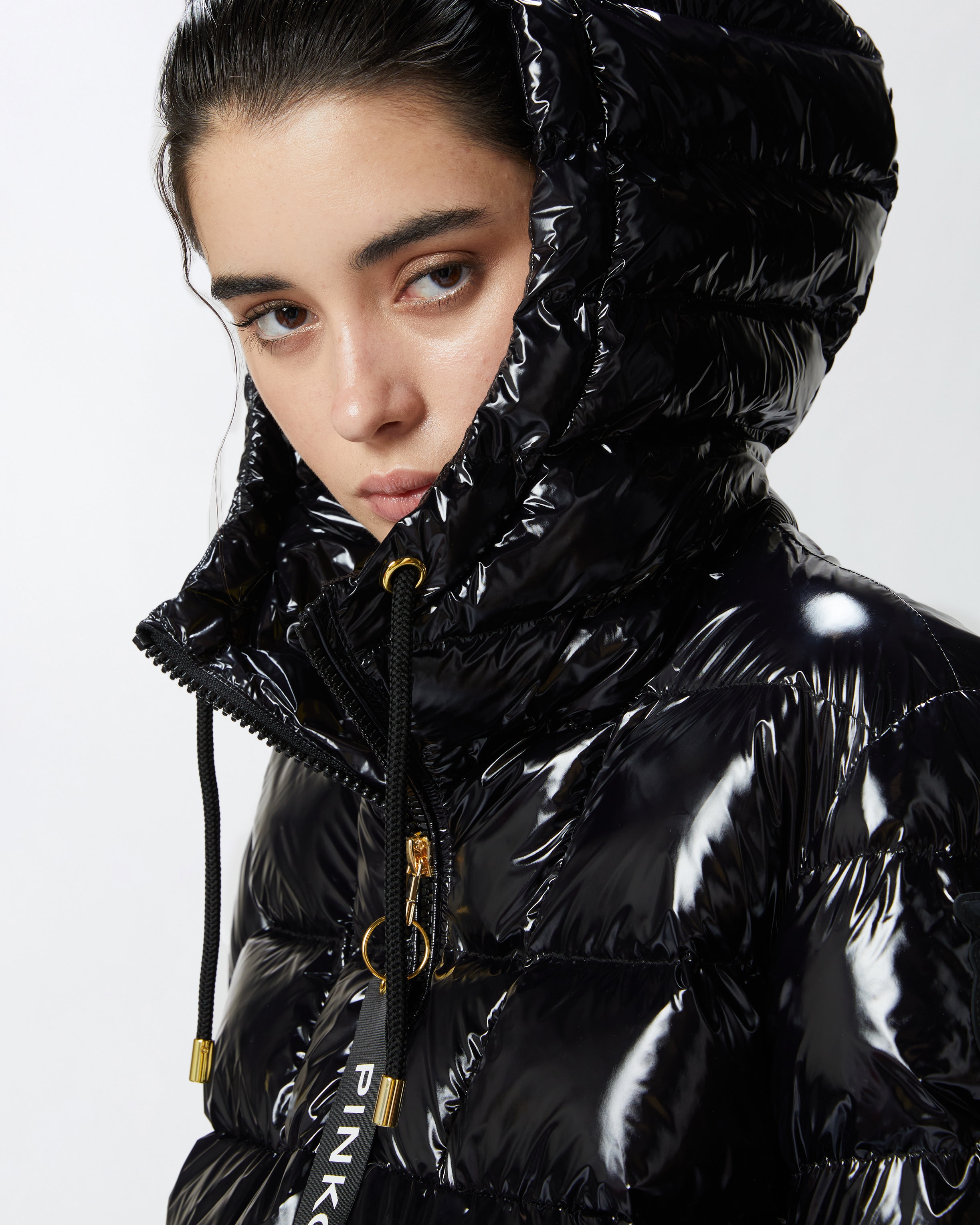 CRYSTAL NYLON PEA JACKET - 4