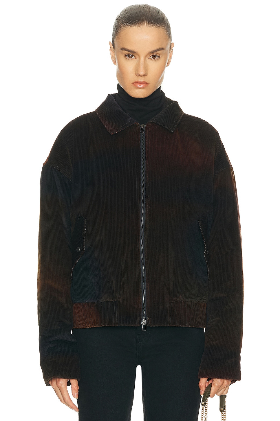 Ombre Cord Boxy Jacket - 2