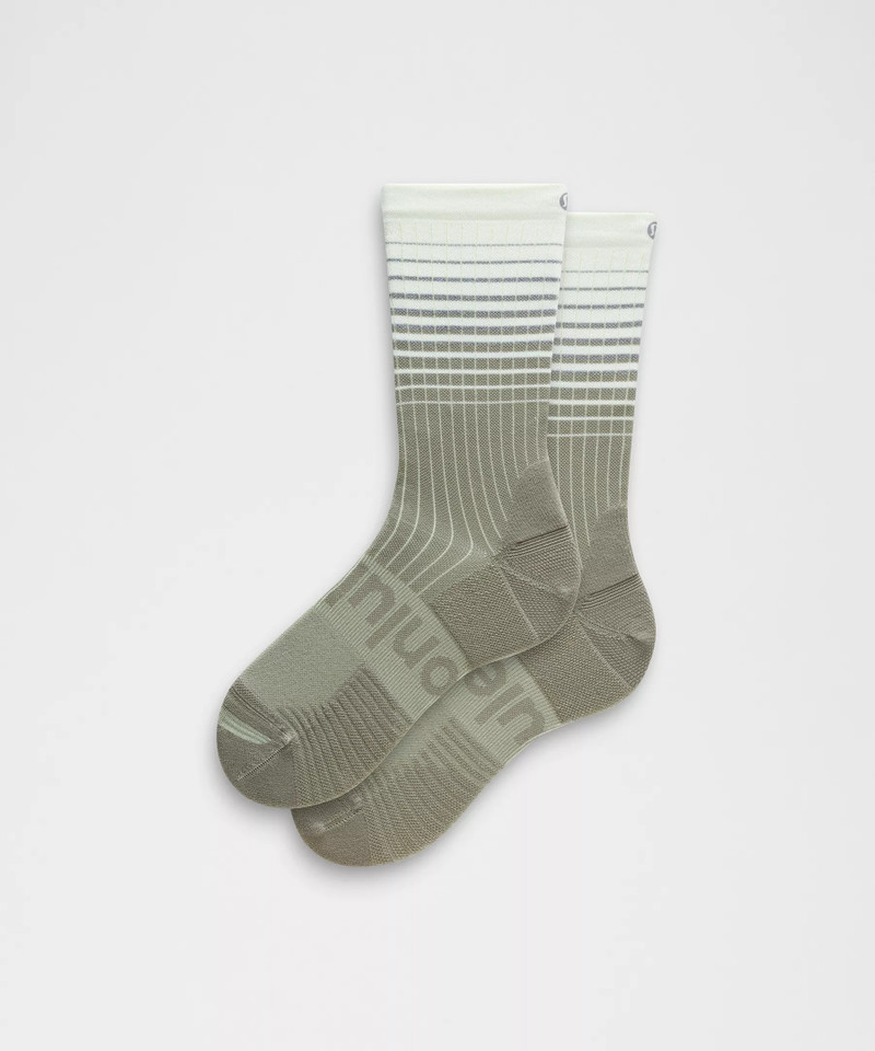 Unisex Power Stride Crew Socks Reflective Grid *Updated 1