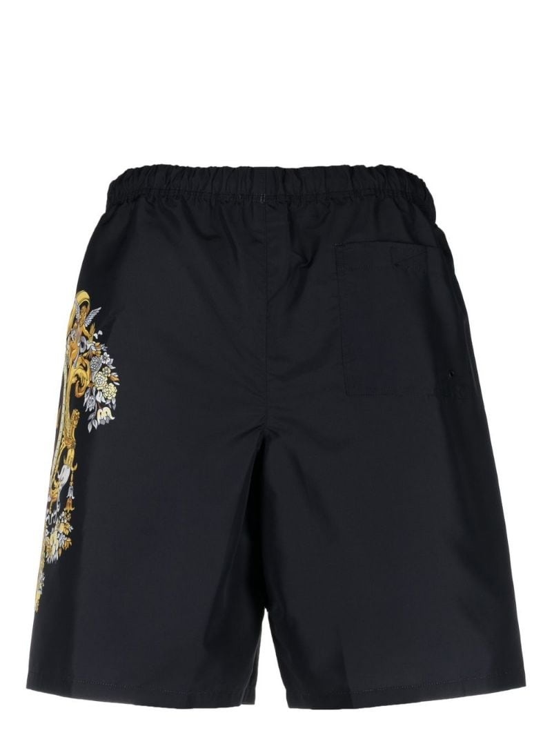 logo-print swim shorts - 2