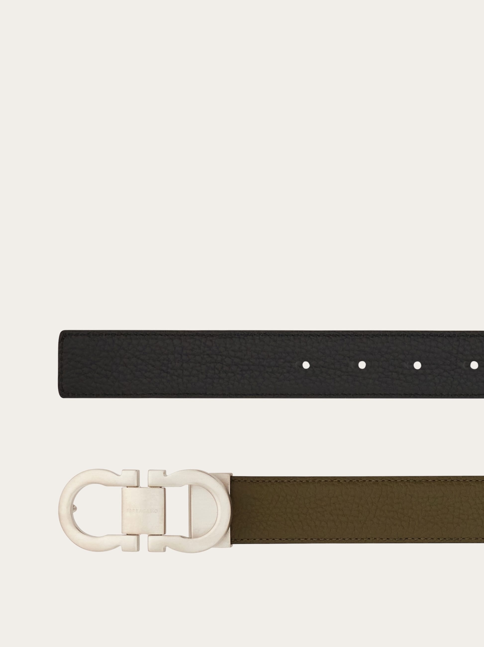 Reversible and adjustable Gancini belt - 2
