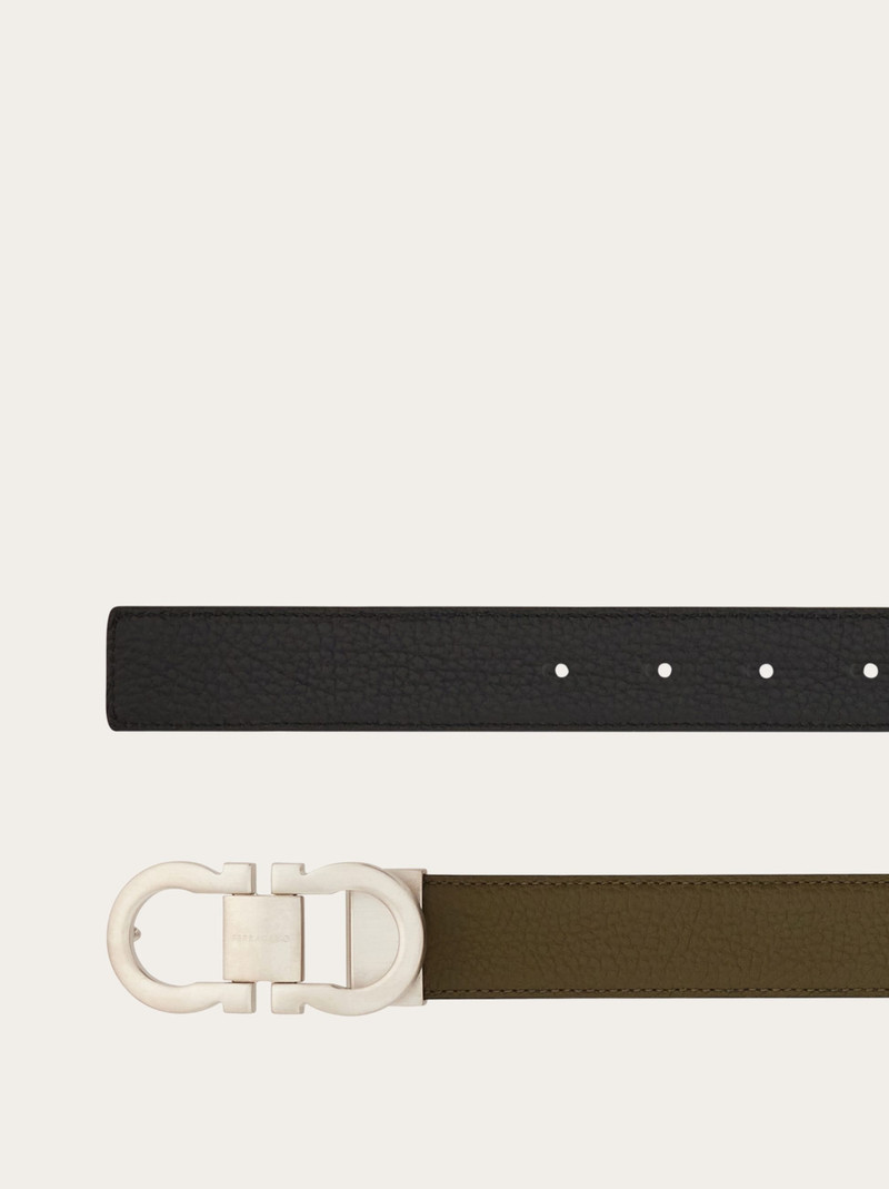 FERRAGAMO Reversible and adjustable Gancini belt outlook