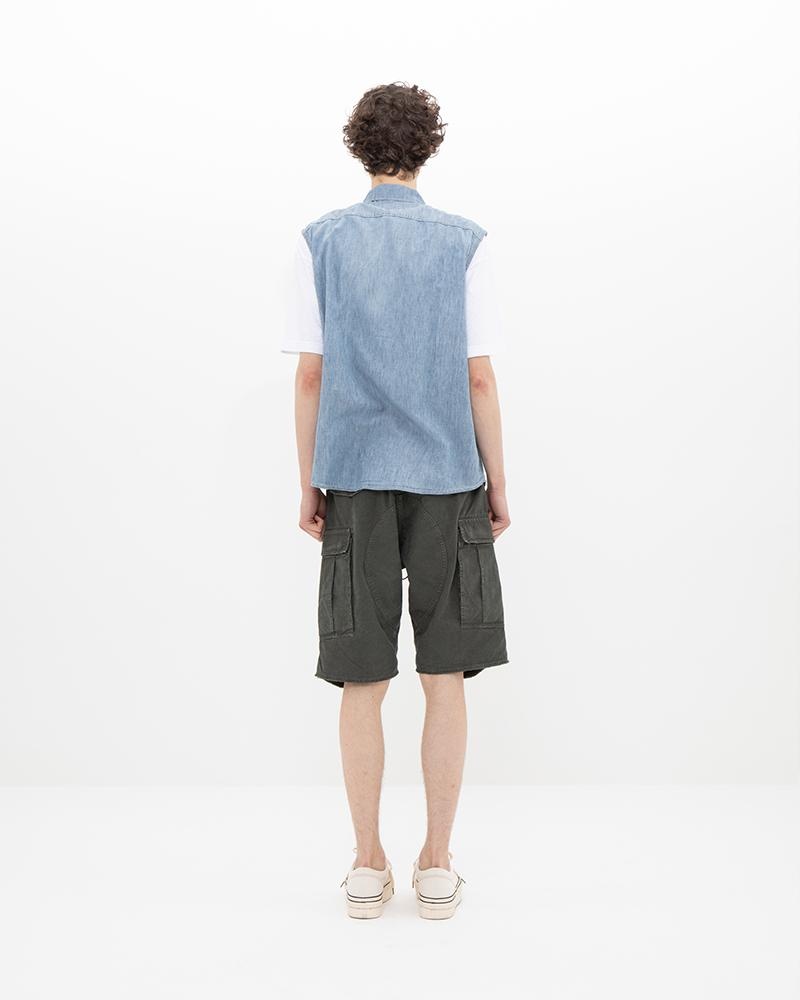 CUT OFF SHIRT CHAMBRAY DK.INDIGO - 3