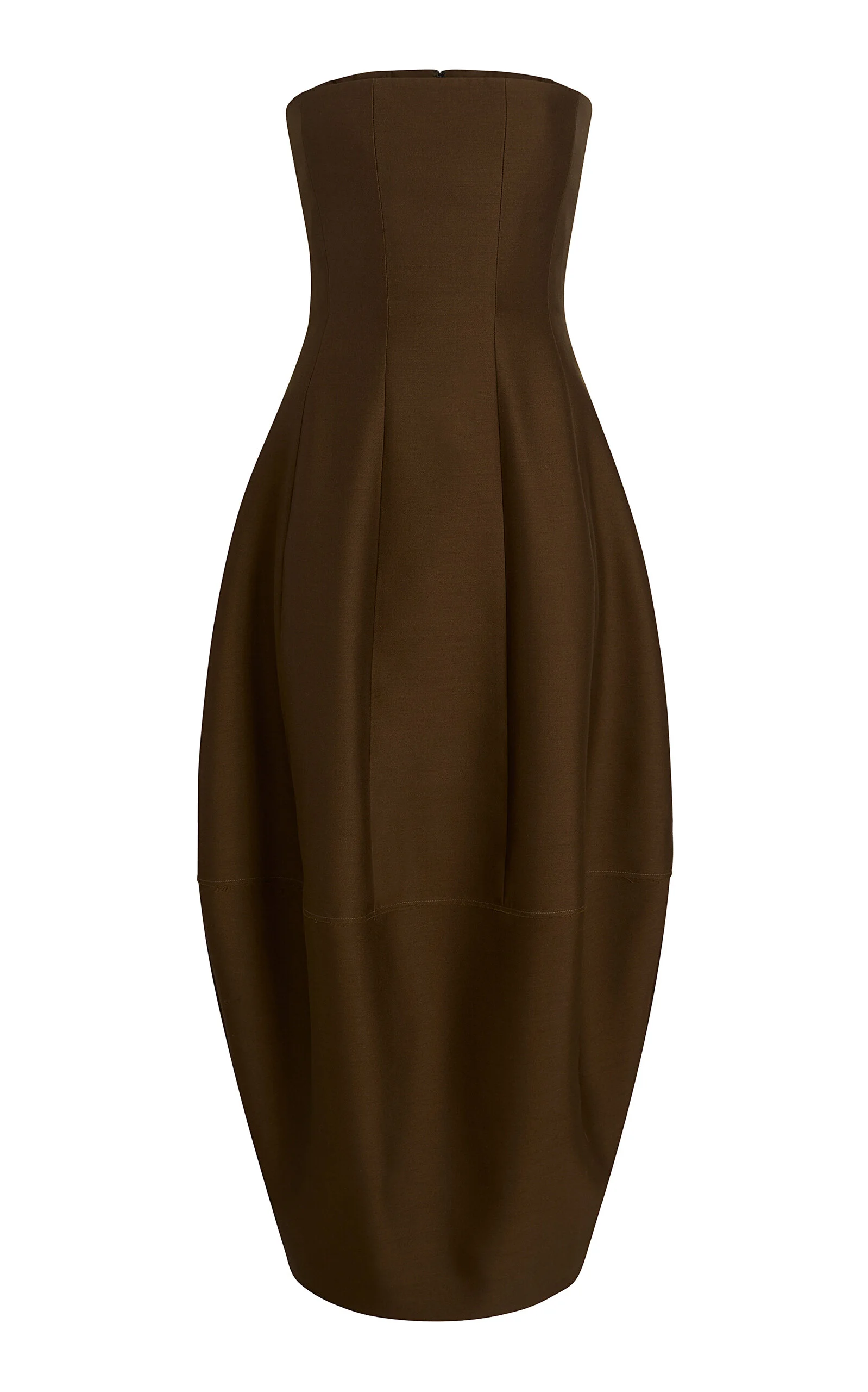 Stela Silk Blend Maxi Dress olive - 1