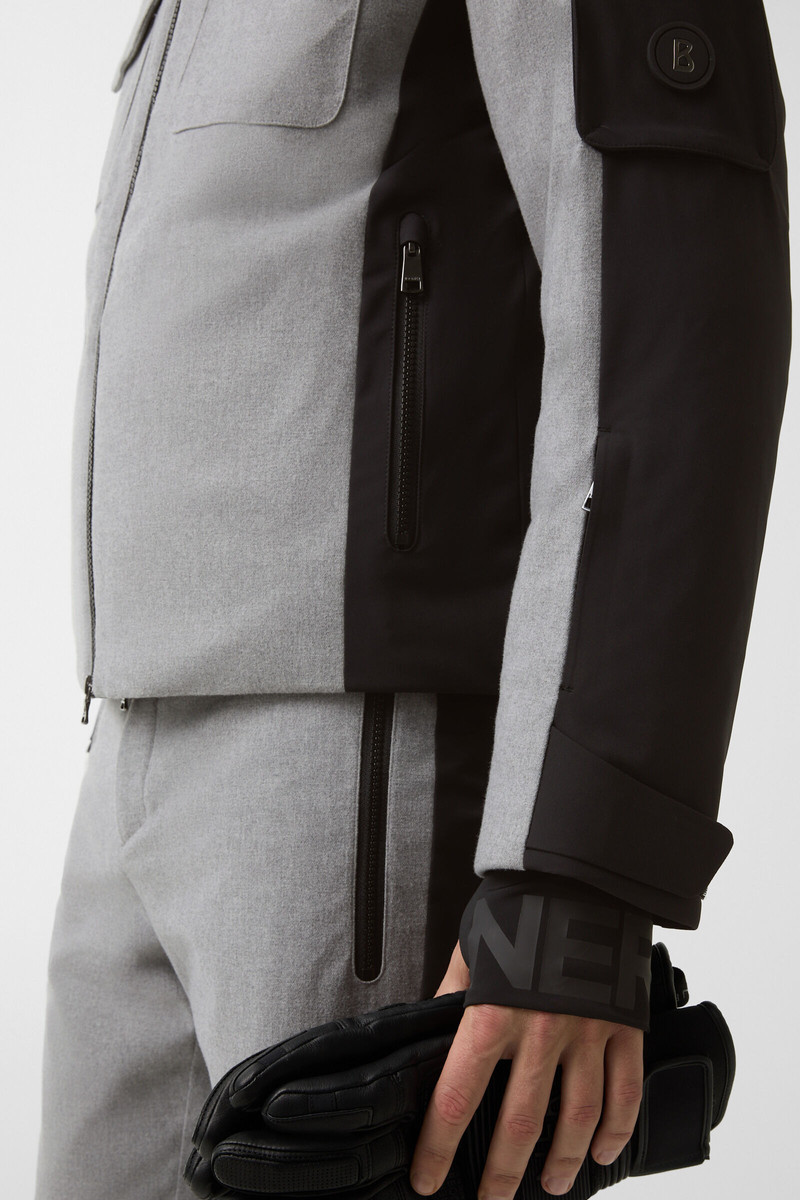 Cobeyn down ski jacket in Gray/black 9